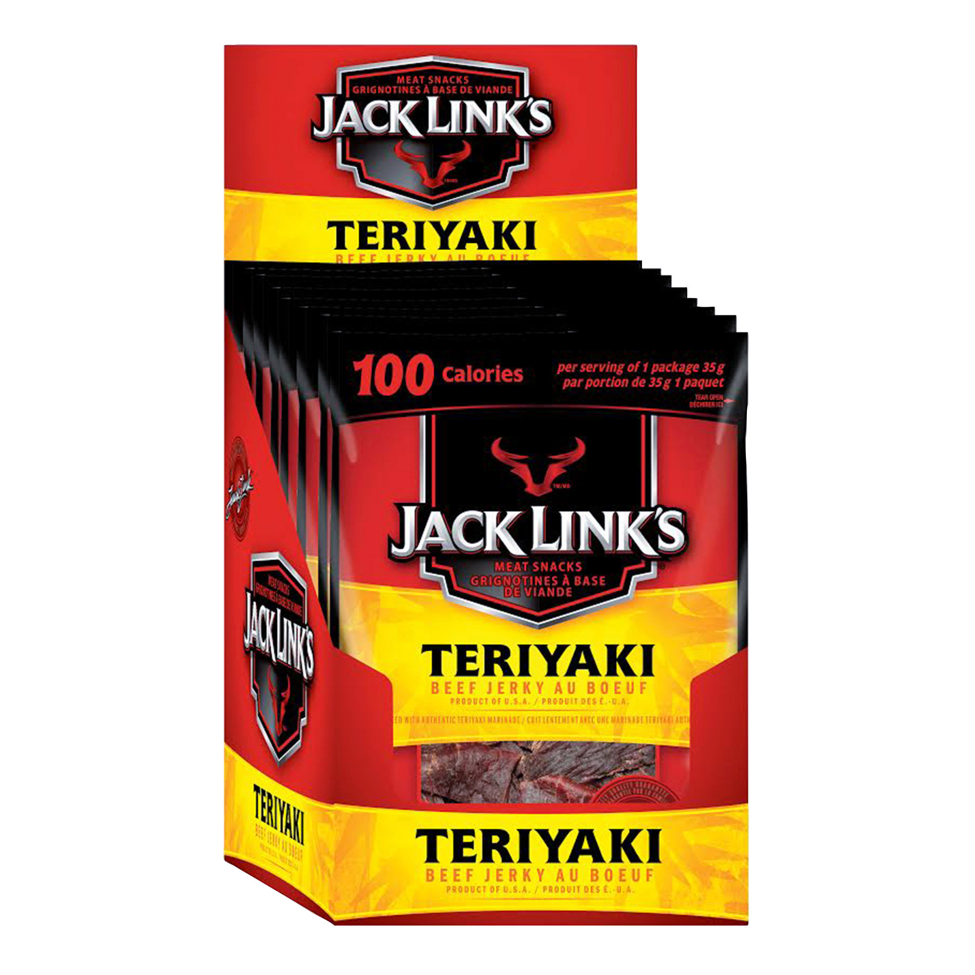 Jack Link’s Teriyaki Beef Jerky, 12 × 35 g