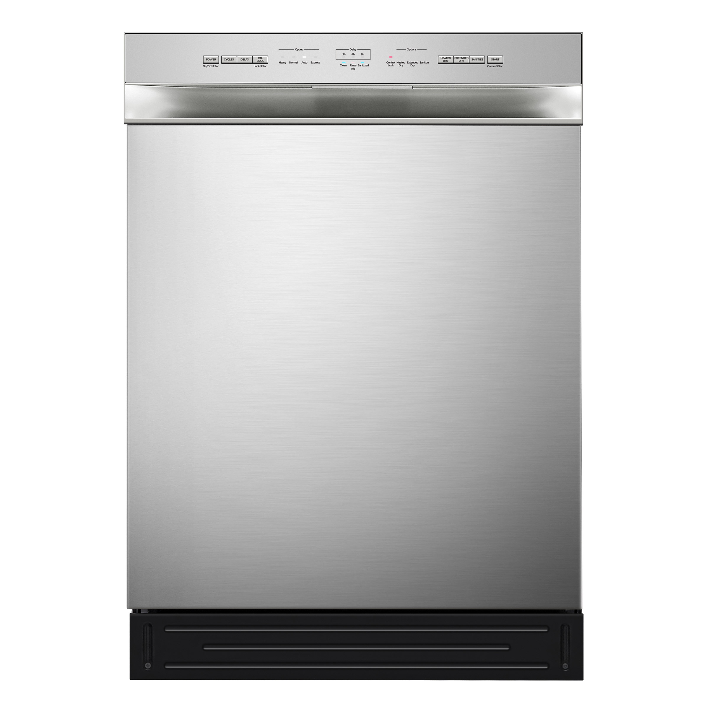 Midea 24 in. Built-in Dishwasher with Hybrid Stainless Steel Tub