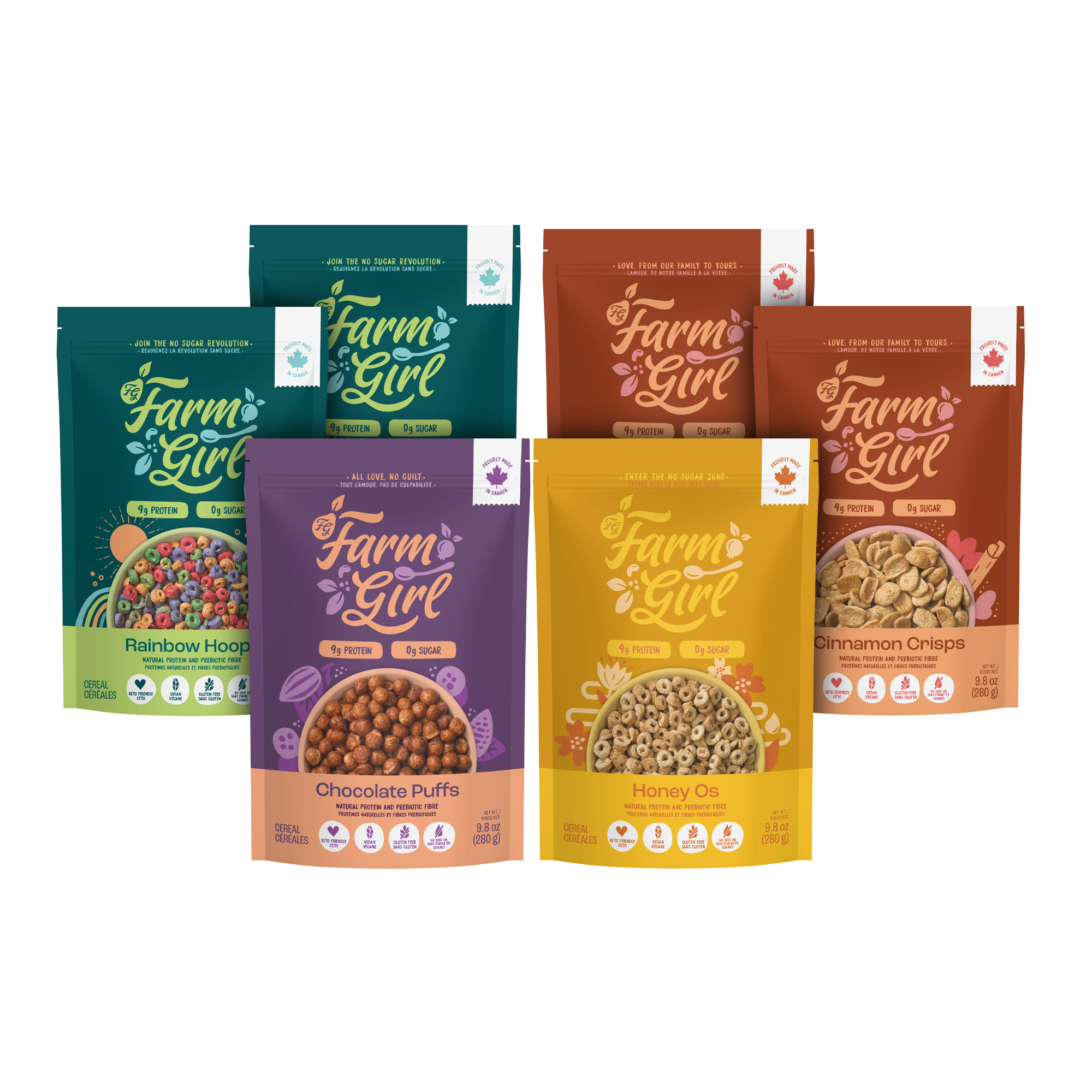 Farm Girl Cereal, 6 × 280 g