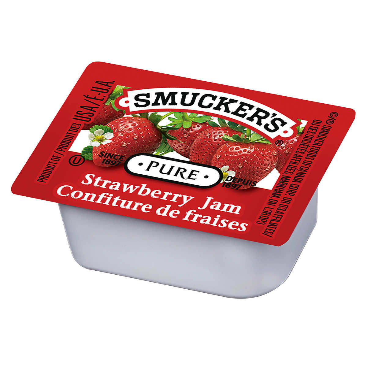 Smucker’s Pure Strawberry Jam, 200 x 16 mL