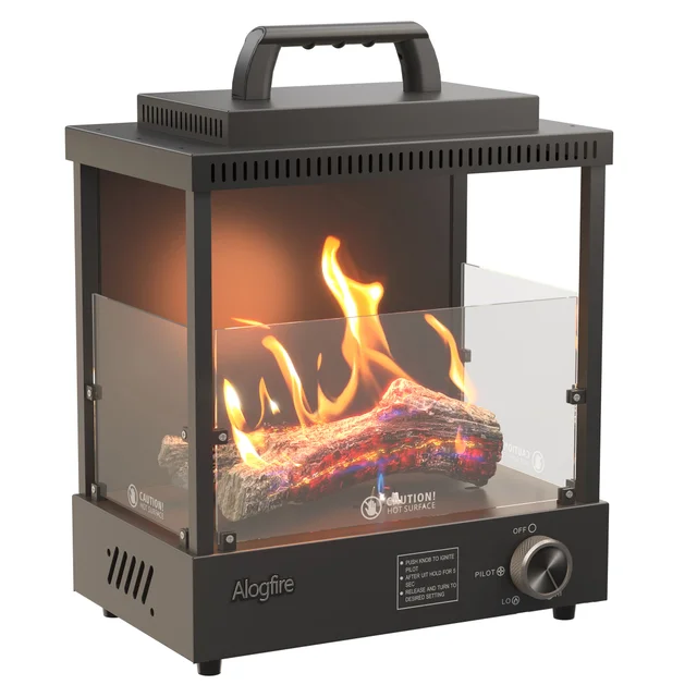 ALOGFIRE PORTABLE FIRE PROPANE GAS HEATER