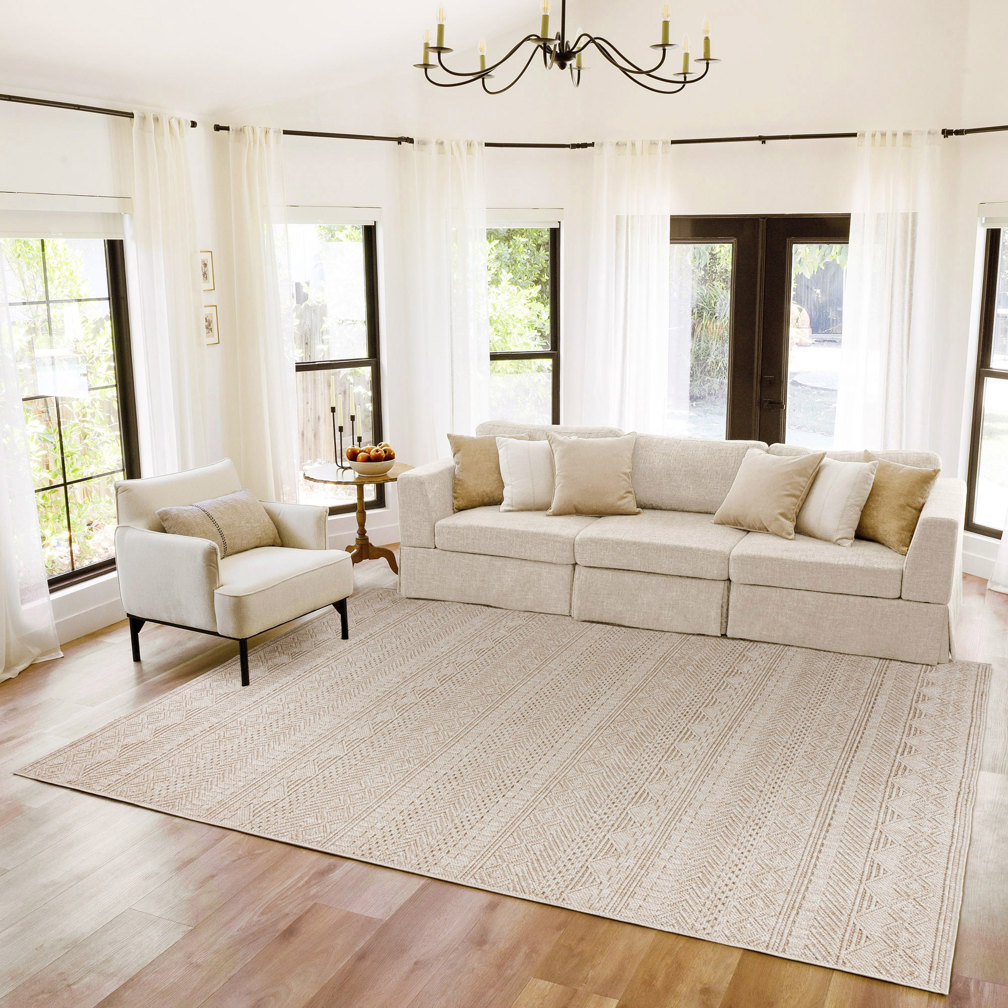 Gertmenian Regent Collection Celaya Beige Indoor Area Rug | Costco