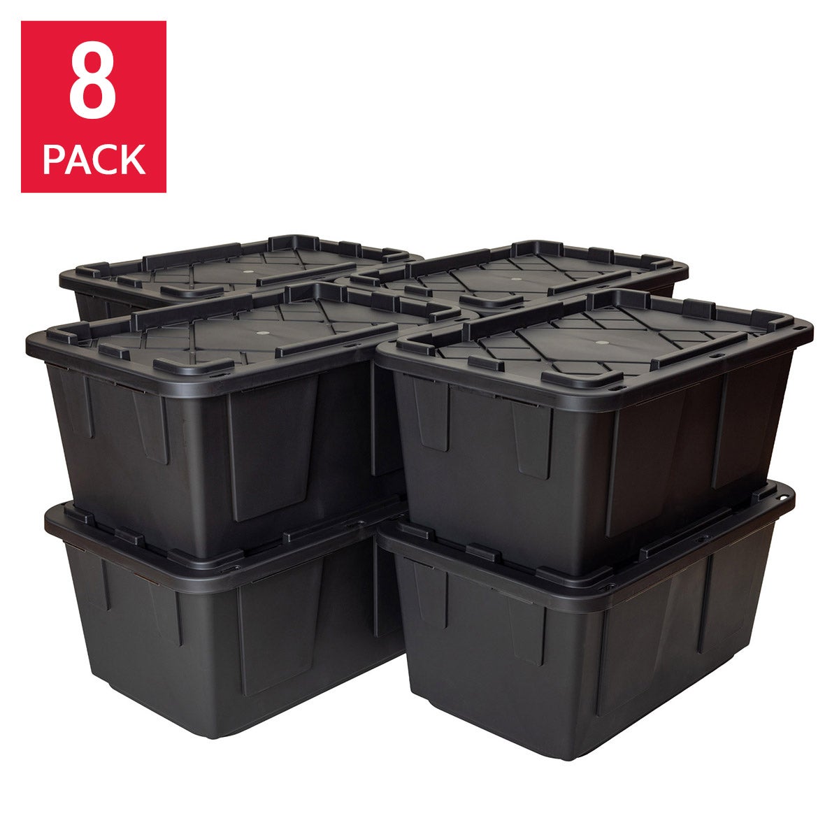 Greenmade 27 Gallon Storage Bin, 8-pack