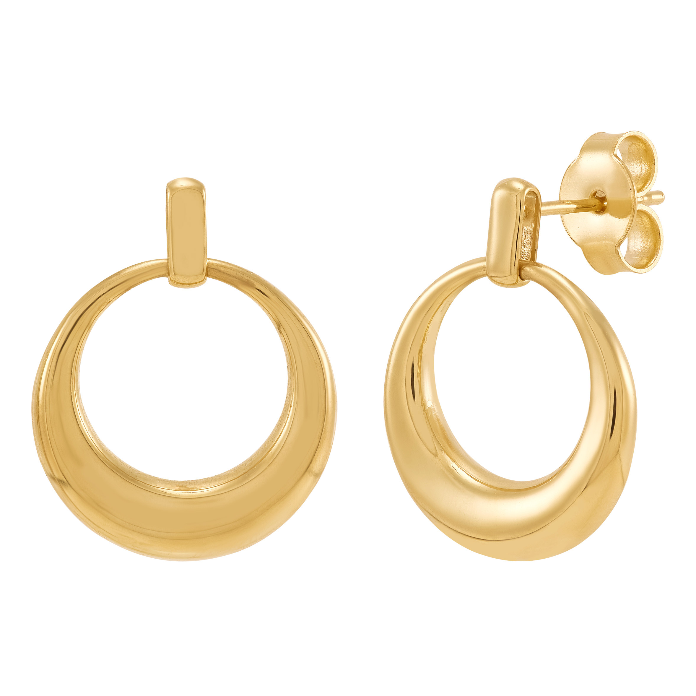 14kt Yellow Gold Doorknocker Earrings | Costco