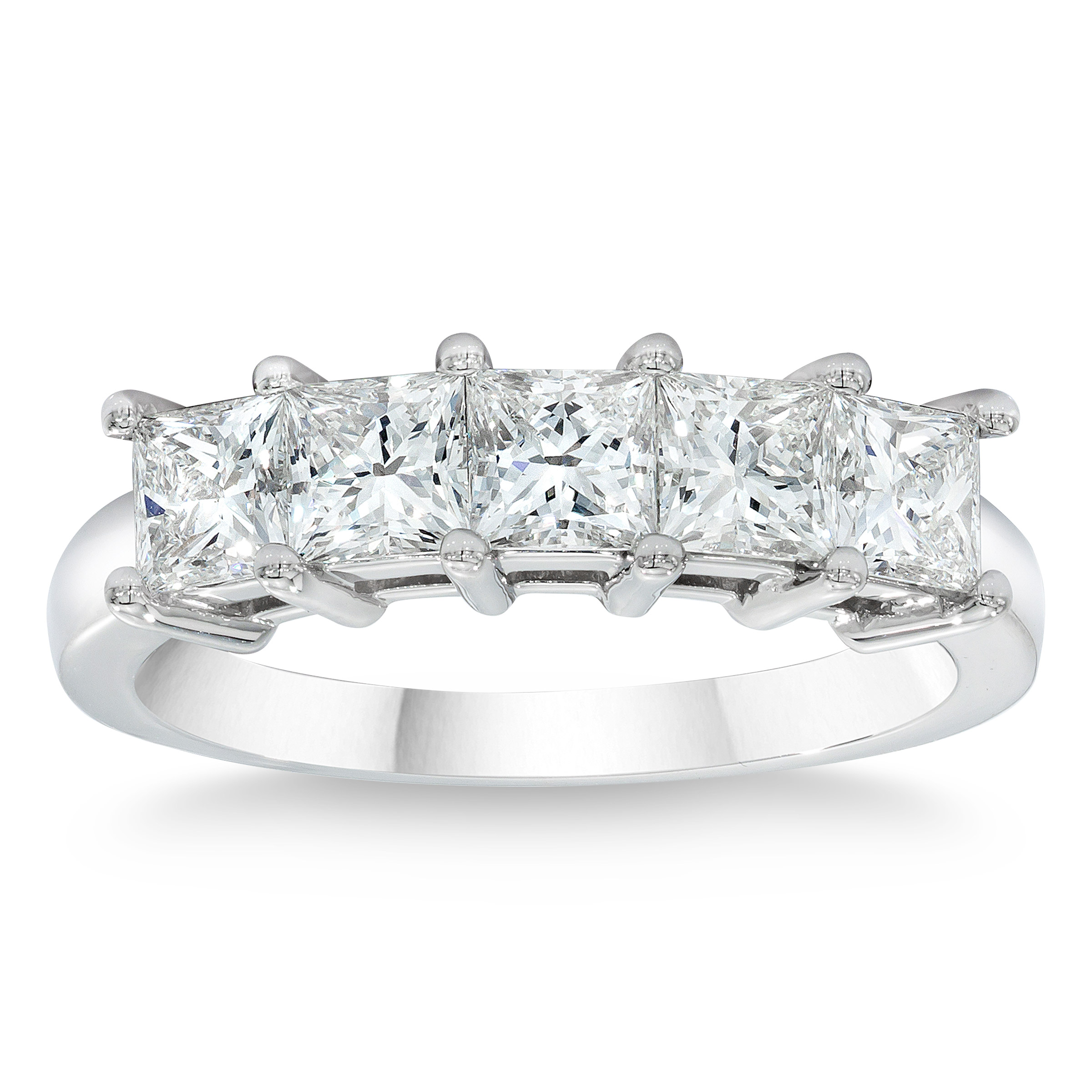 Five Stone Princess Cut Diamond Ring (1.00 ctw)