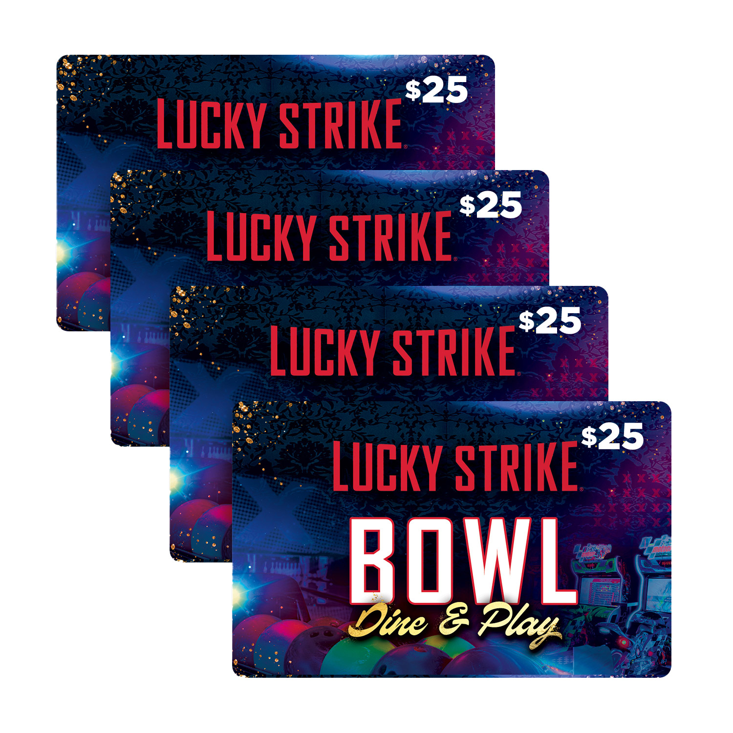 Lucky Strike - Four $25 eGift Cards