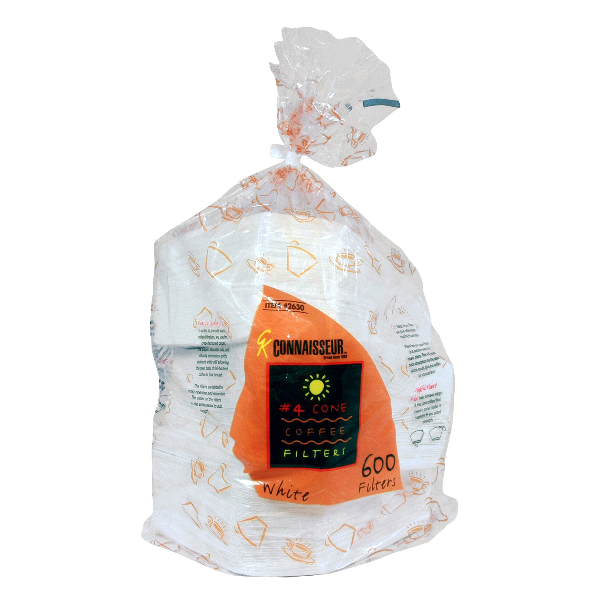 GK Connaisseur # 4 Coffee Filters White, Pack of 600