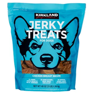 KIRKLAND SIGNATURE CHICKEN JERKY TREAT 48 OZ (3 LBS)