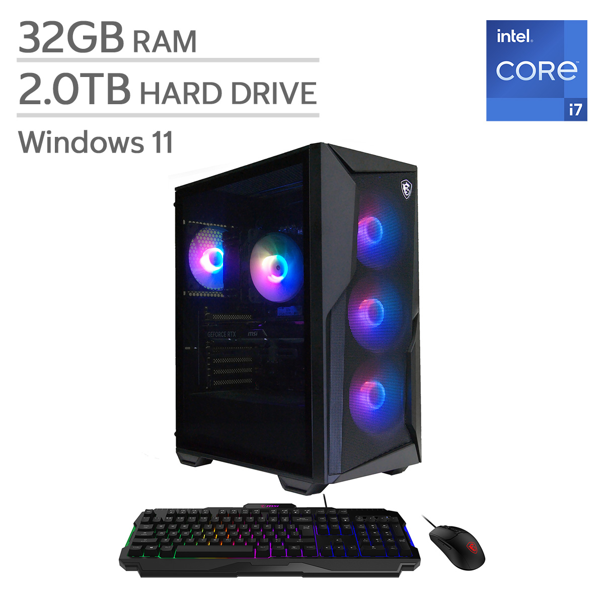 MSI Codex R2 Gaming Desktop, Intel Core i7-14700F - 32GB RAM, 2TB