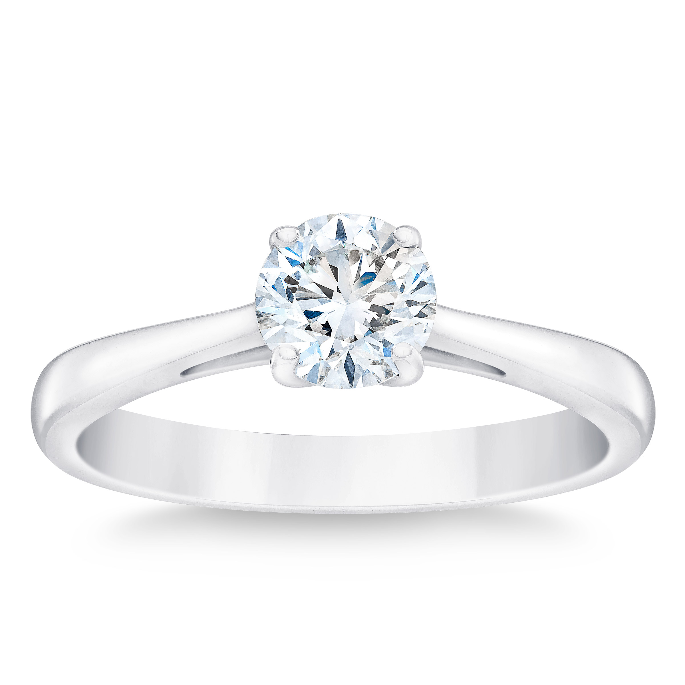 Round Brilliant Diamond Solitaire Ring (0.70 ct)