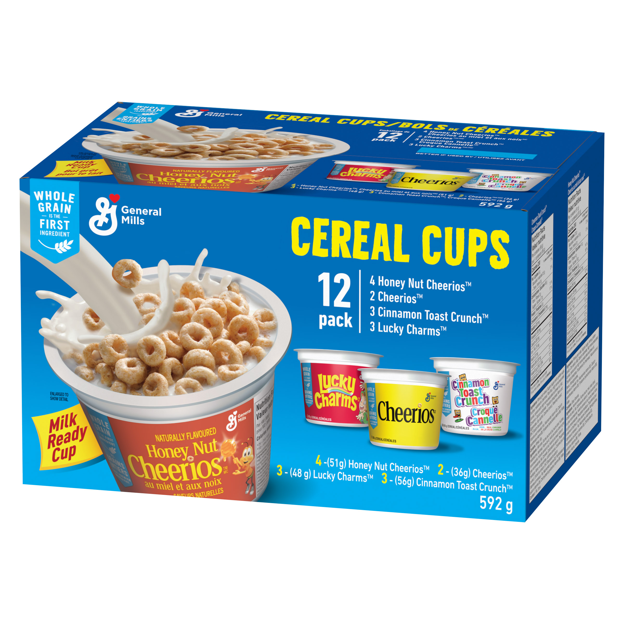 General Mills Cereal Cups Variety Pack, 12-count