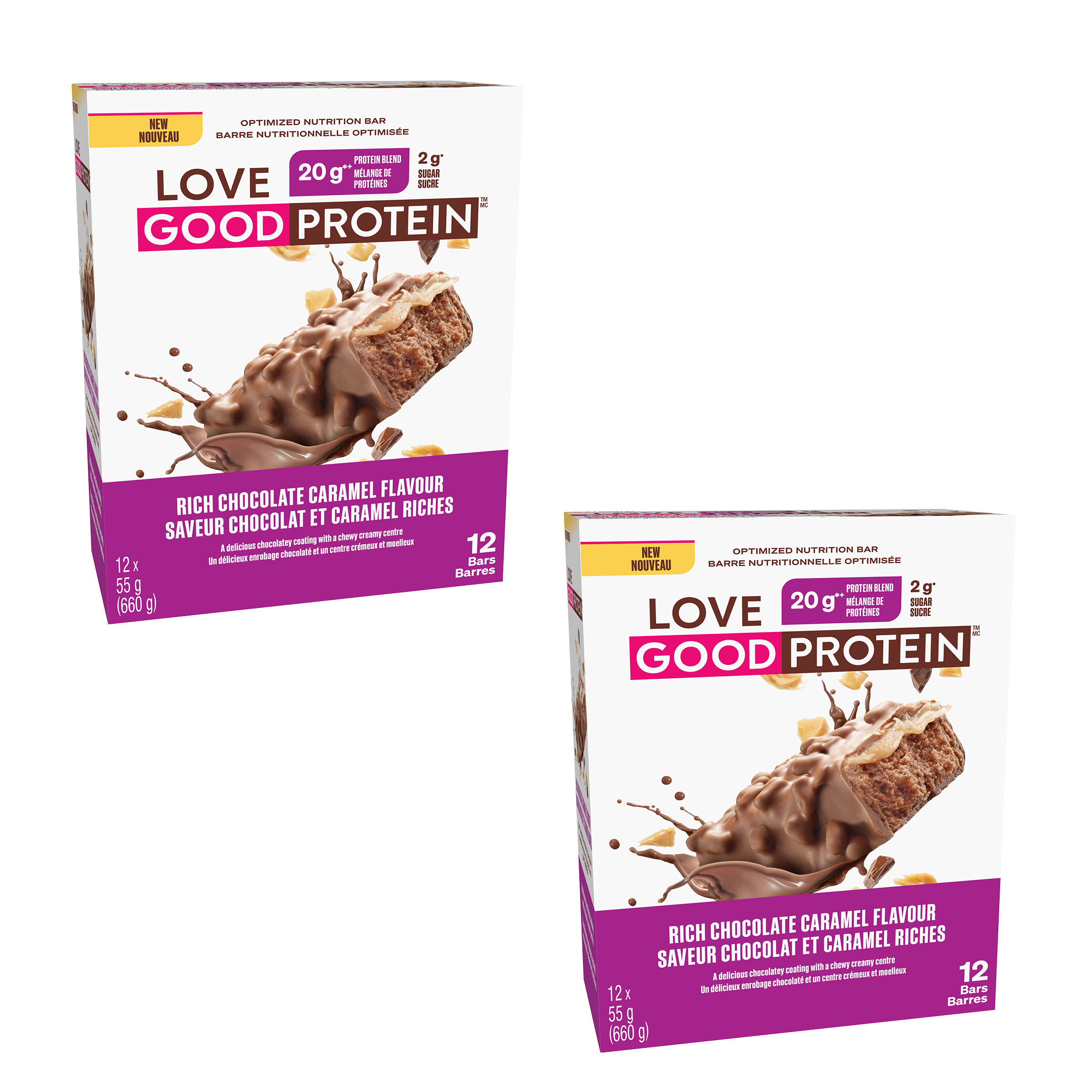Love Good Protein, Protein Bars, 24 × 55 g 