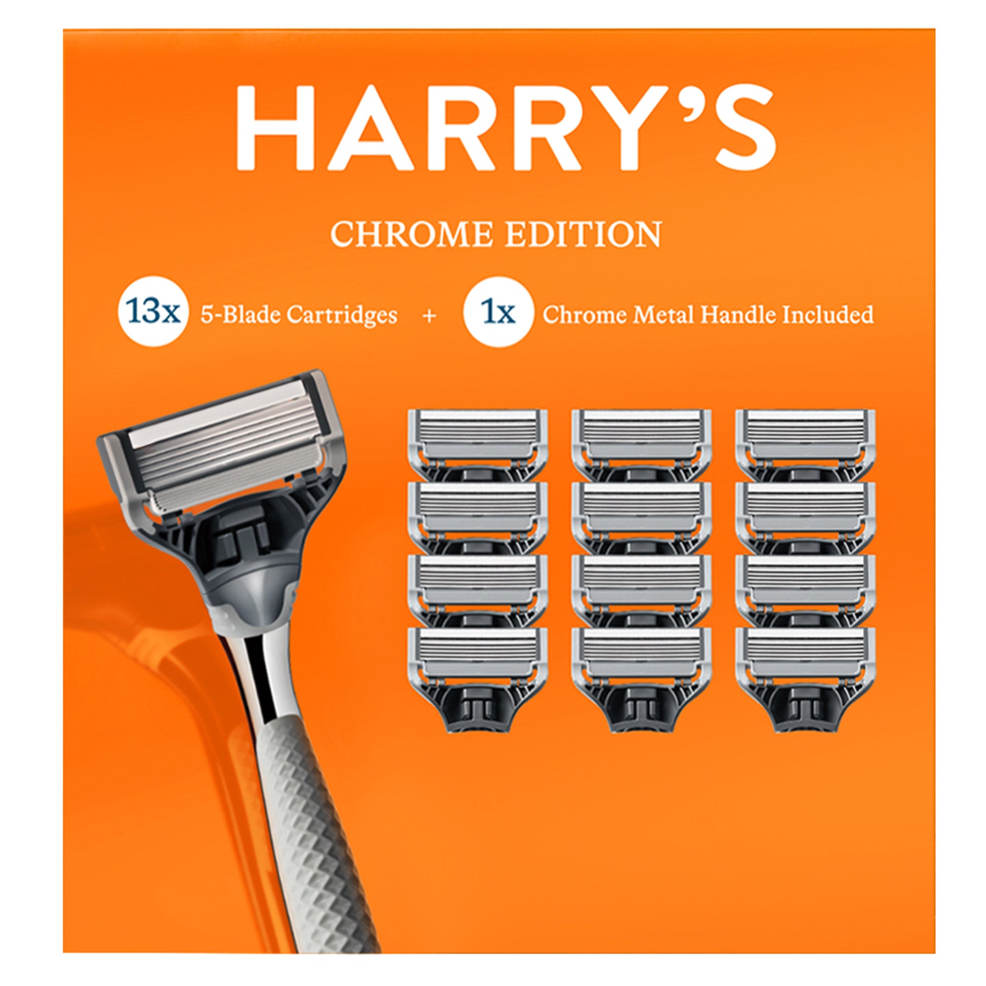 Brandclub - Harry's Chrome Edition Razor Set 13 Cartridges + 1 Handle