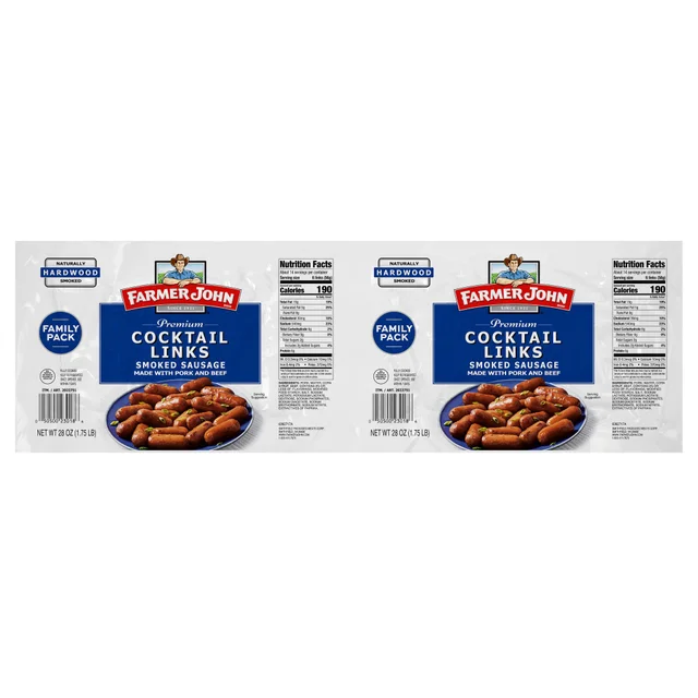 FARMER JOHN BEEF & PORK SAUSAGES 2/28 OZ