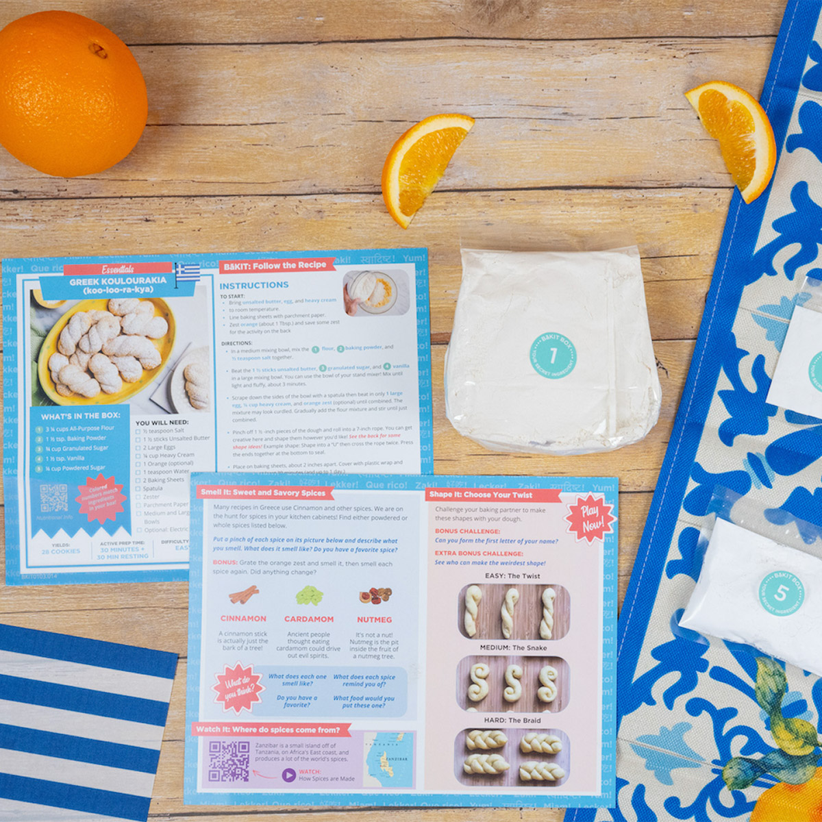 BāKIT Box Global Delights Baking Kit – 3 Recipe Bundle for Kids