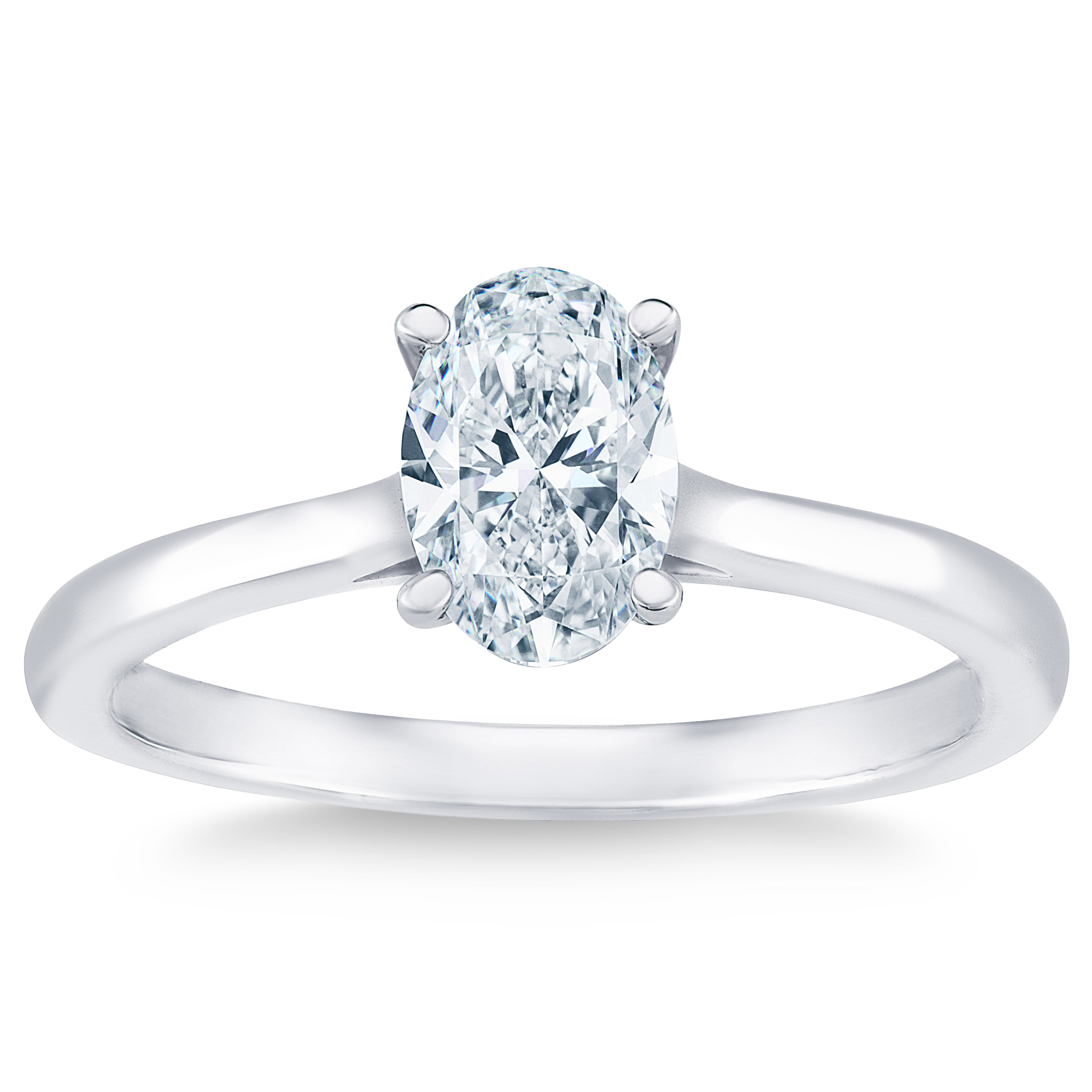 1.00 ct Oval Cut, Clarity VS1, Colour G, Solitaire Diamond Ring