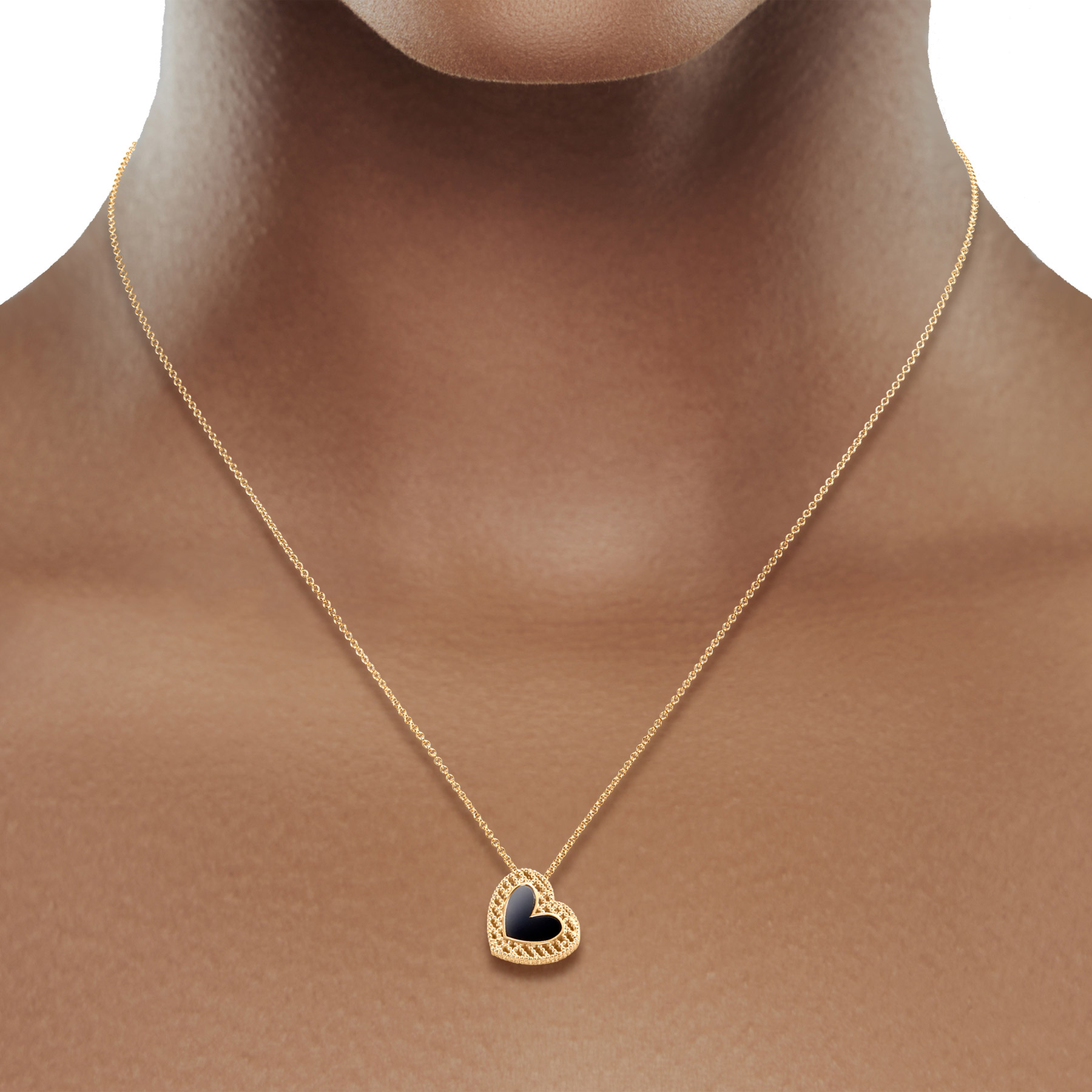 Heart Shaped Onyx Pendant | Costco