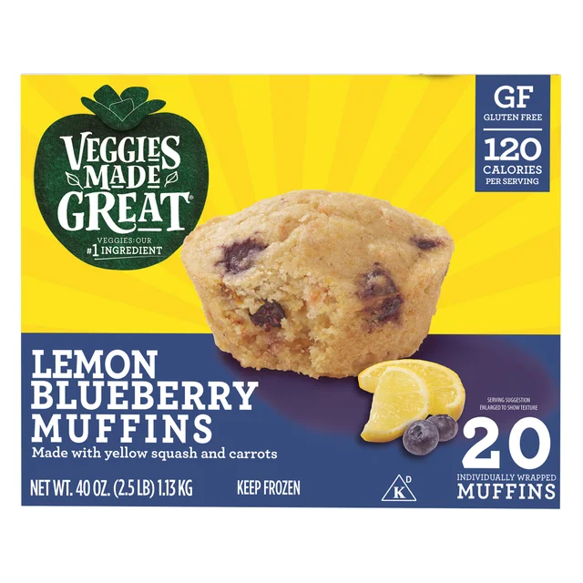 VEGGIES MADE GREAT LEMON BLUEBERRY MUFFIN 20/2 OZ