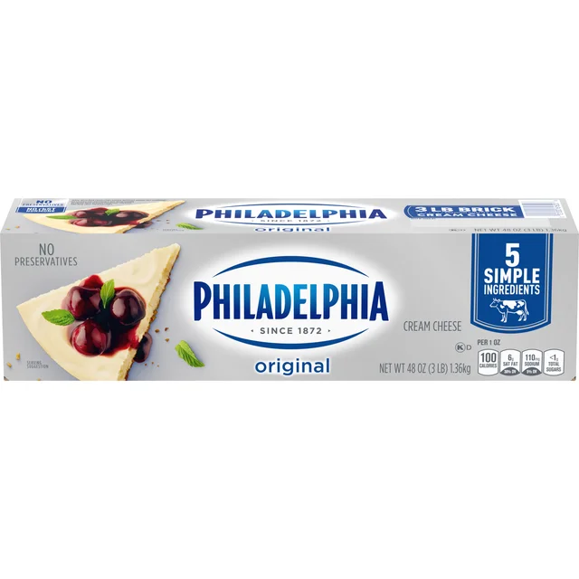 Kraft Philadelphia Cream Cheese, Original, 48 oz