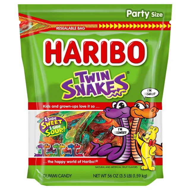 HARIBO TWIN SNAKES 56 OZ