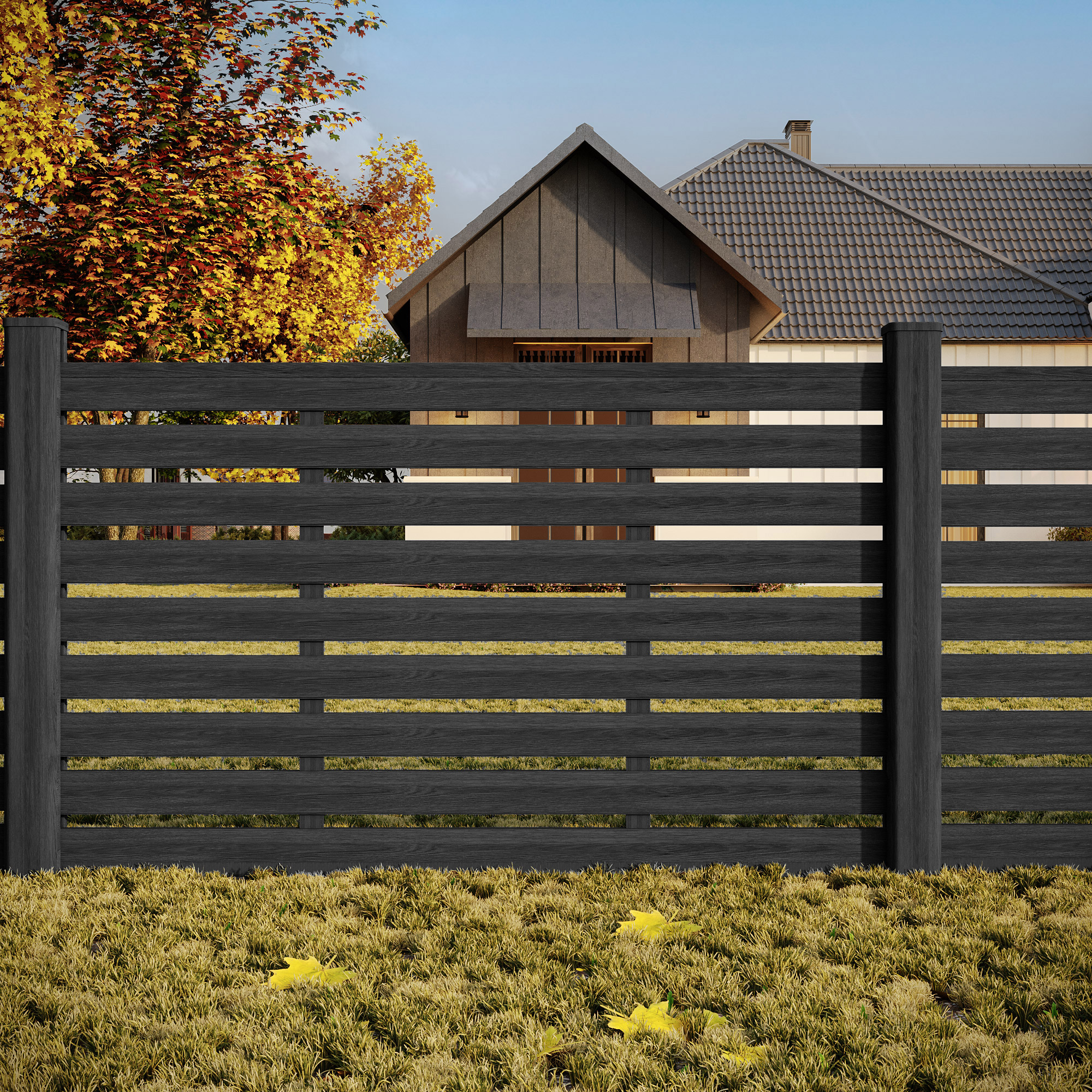 GoFence Composite 45” x 6' Trellis Fence Kit