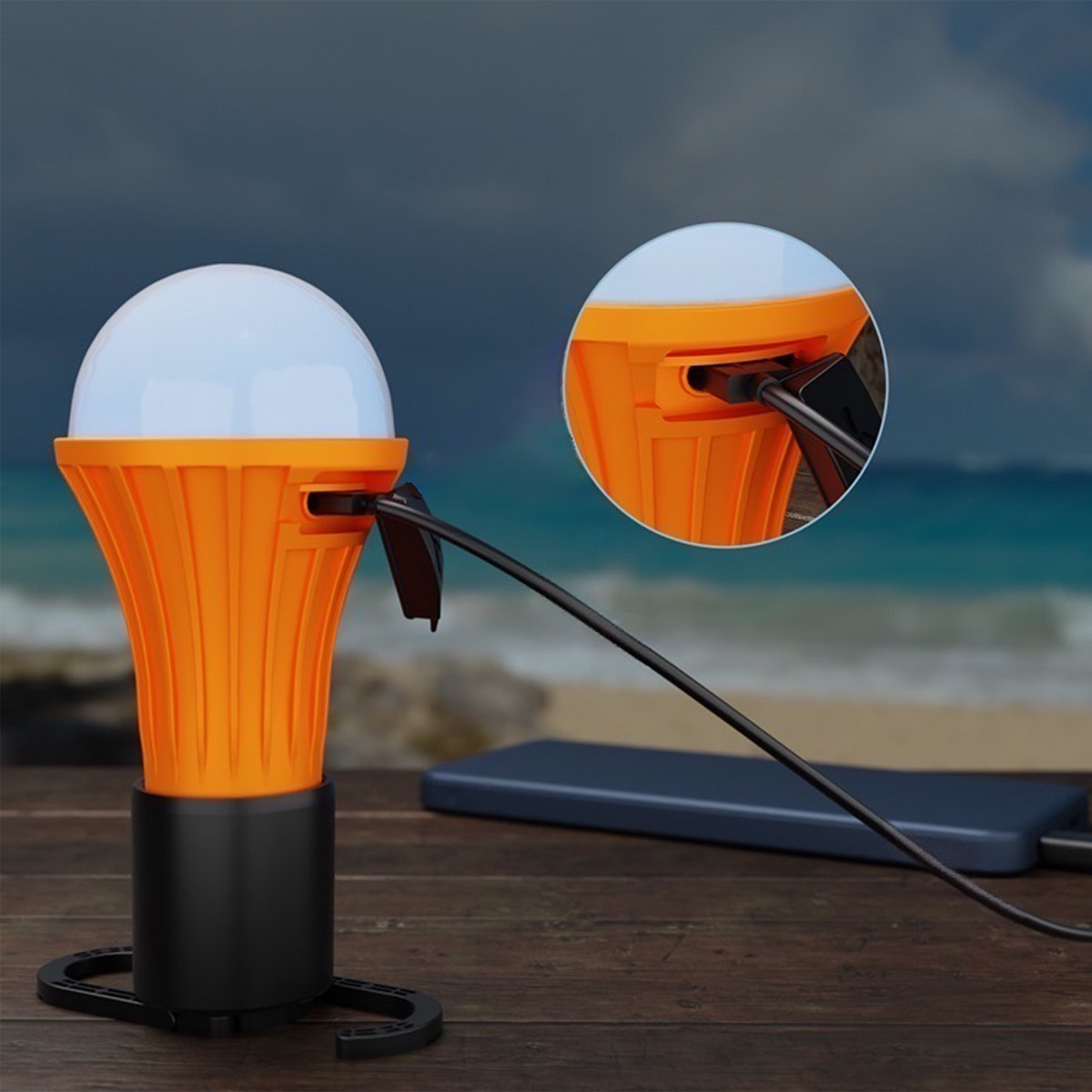 Lepro LED Rechargeable Camping Hanging Light Bulbs, 4-pack | Costco