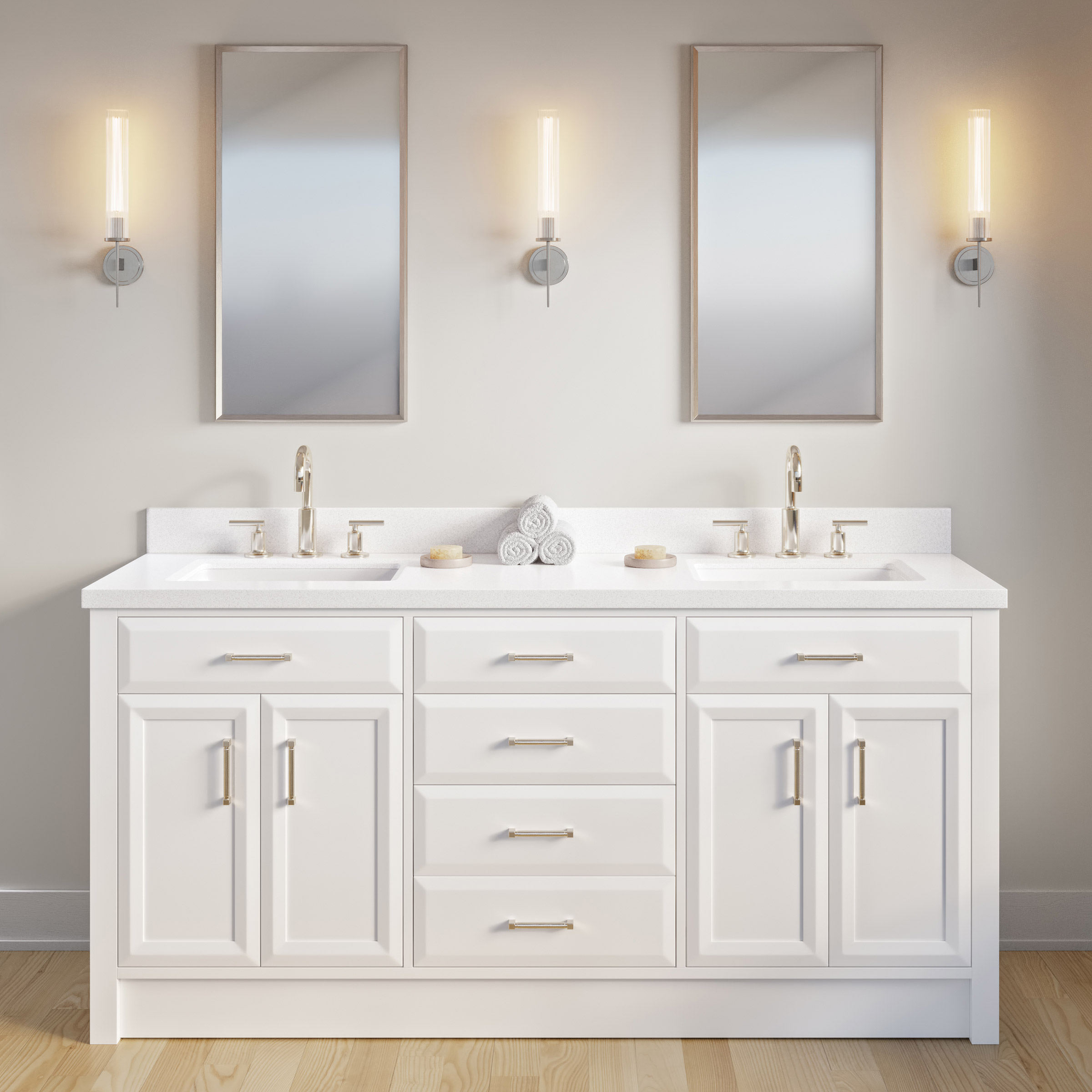 Studio Bathe Calais II 72 in. Double Vanity