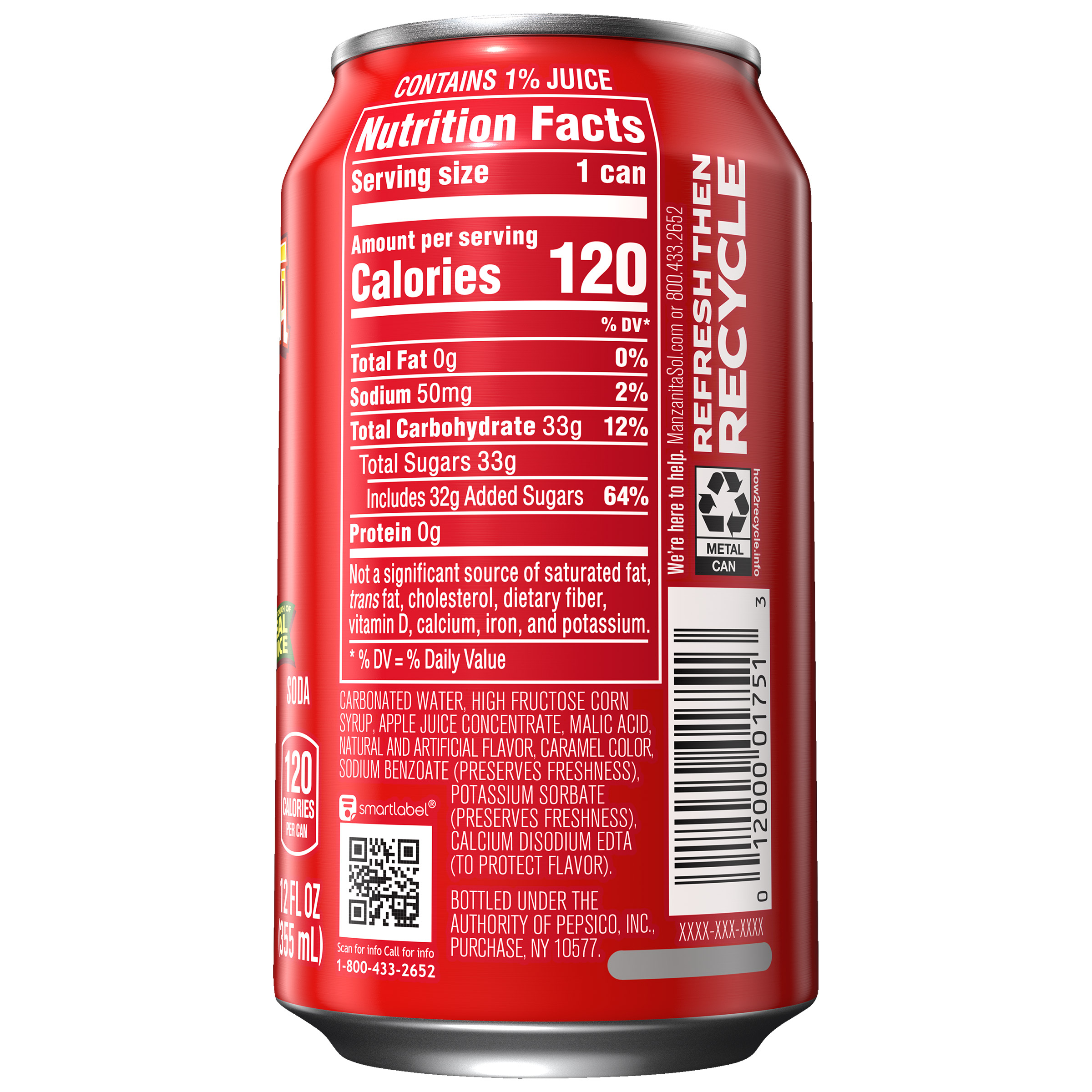 Manzanita Sol Apple Soda, 12 fl oz, 24-count | Costco