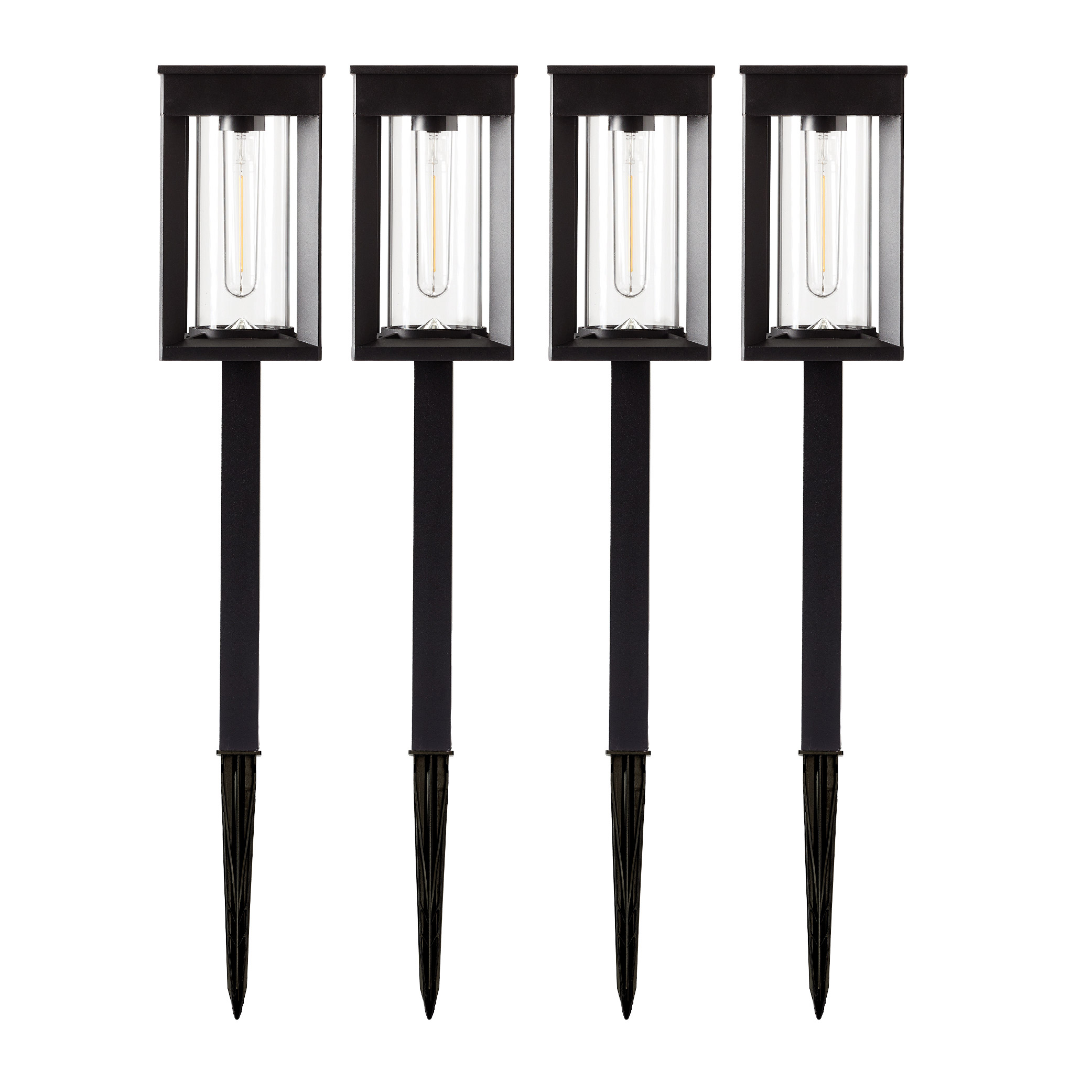 GTX Solar LED Pathway Lights, 4-pack | Costco