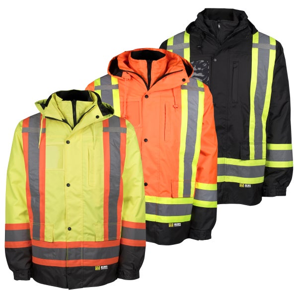 Holmes Workwear High-visibility 7-in-1 Jacket | Costco Holmes Workwear High-visibility 7-in-1 Jacket | Costco