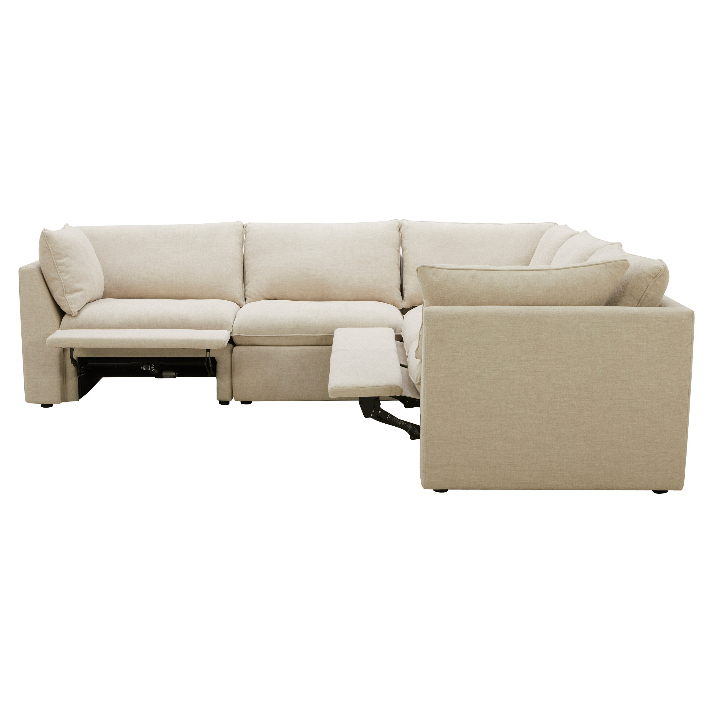 Gilman Creek Harwood 5-piece Fabric Sectional with Power Reclining