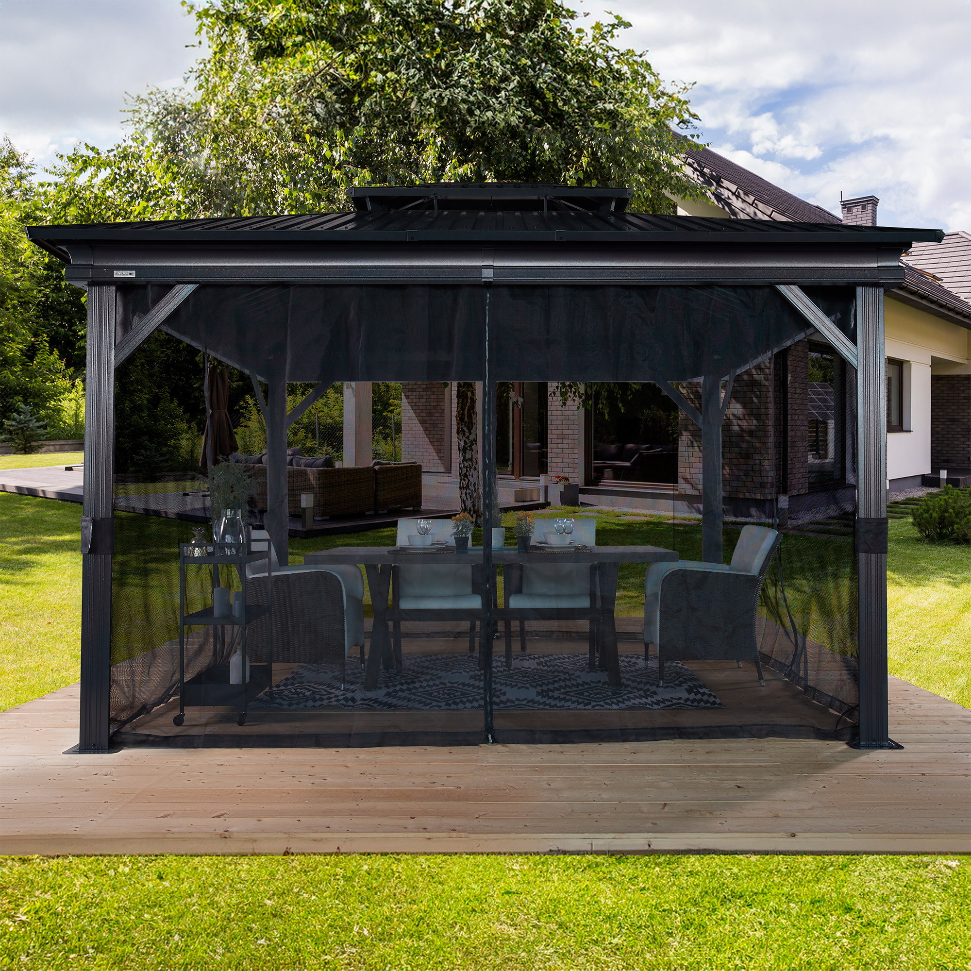 野菜 Kayoko 8kg Sojag Kiana 10x12 Gazebo with Mosquito Netting | Costco