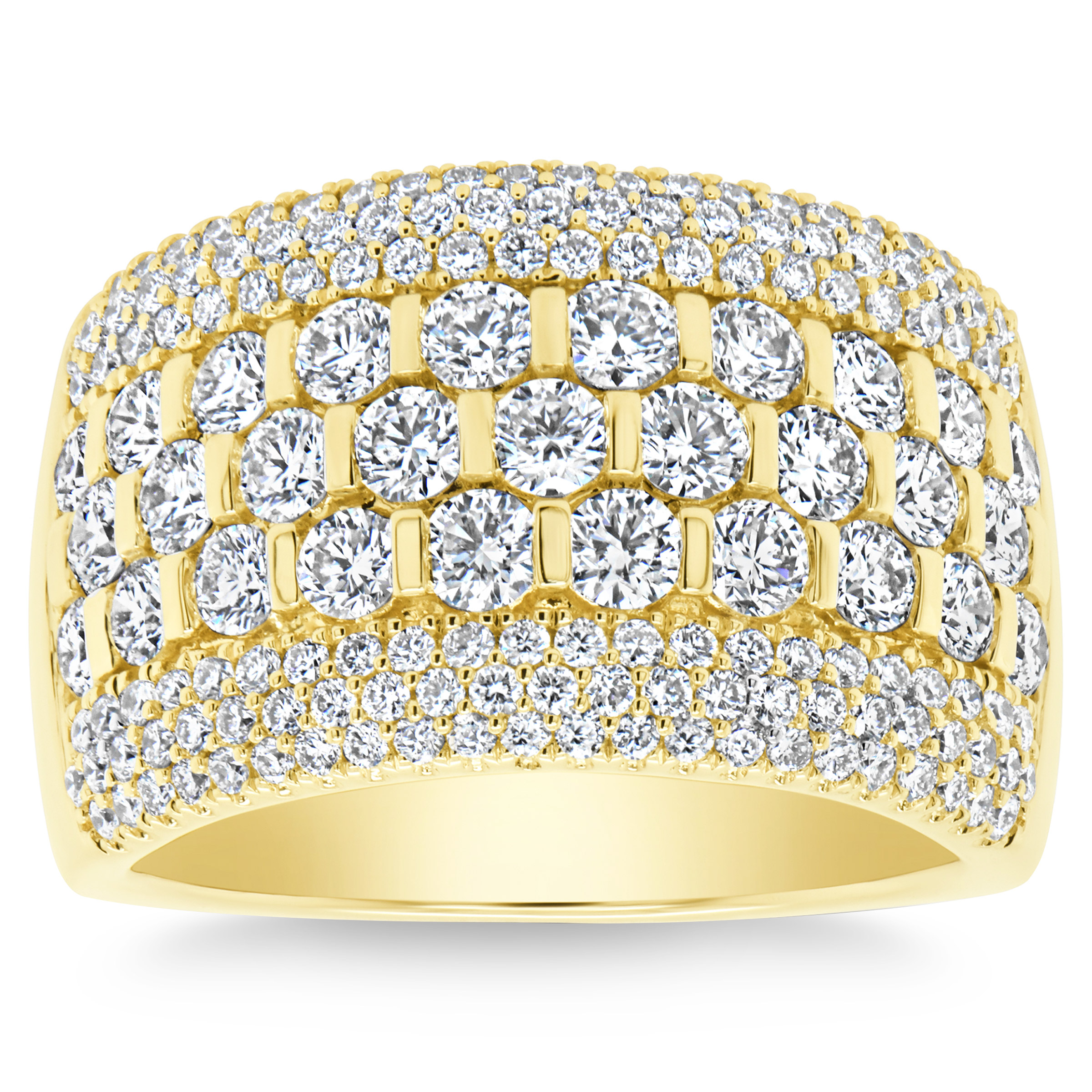 Round Brilliant 2.16 ctw VS2 Clarity  I Color Diamond 14kt Yellow Gold Ring