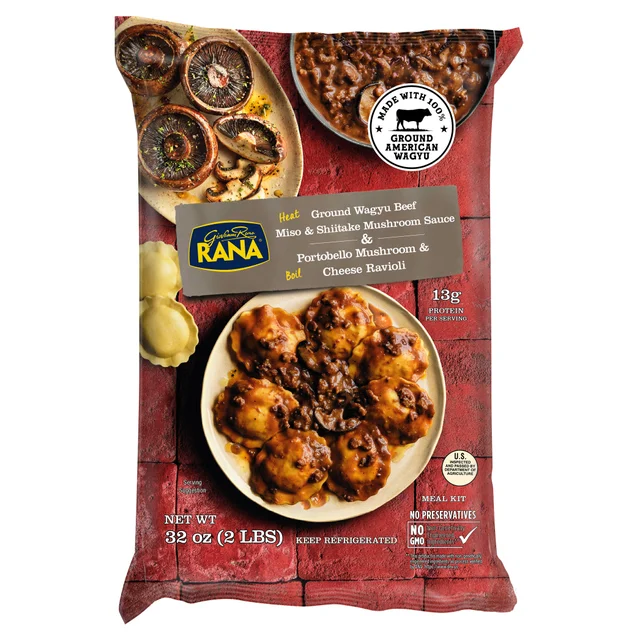 RANA MUSHROOM RAVIOLI W/ GROUND WAGYU BEEF 32 OZ