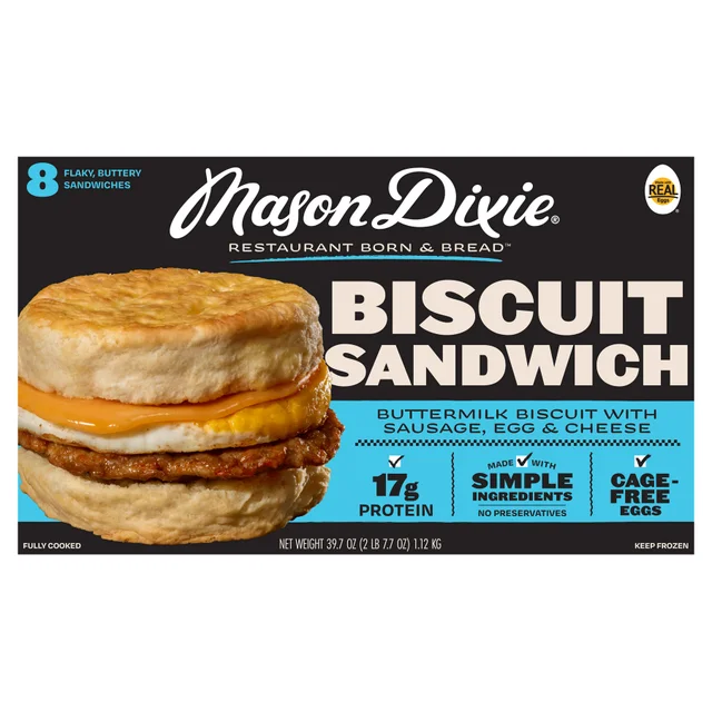MASON DIXIE BISCUIT SANDWICH 8 CT (2.48 LBS)