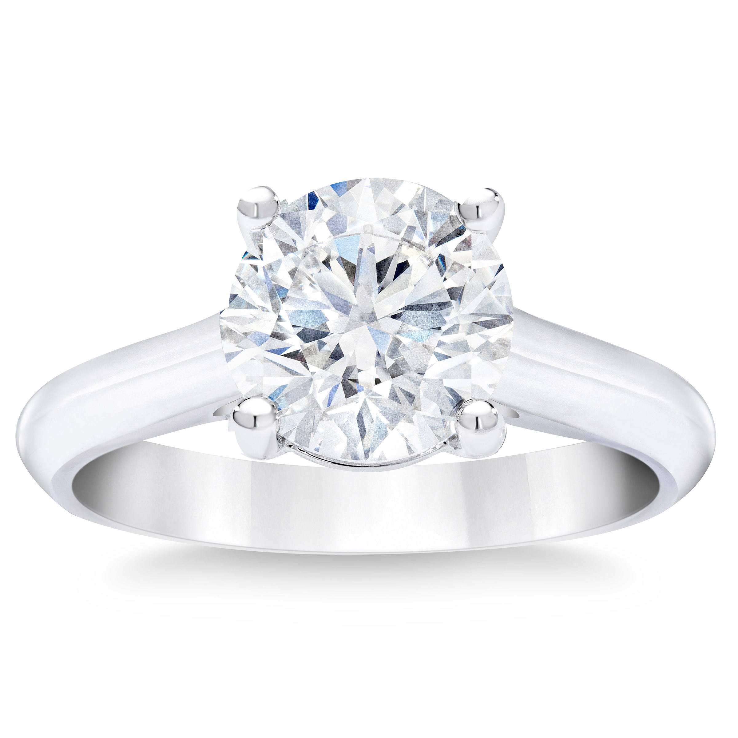 2.25 ct Round Brilliant Cut, Clarity VS2, Colour H, Diamond Solitaire Ring