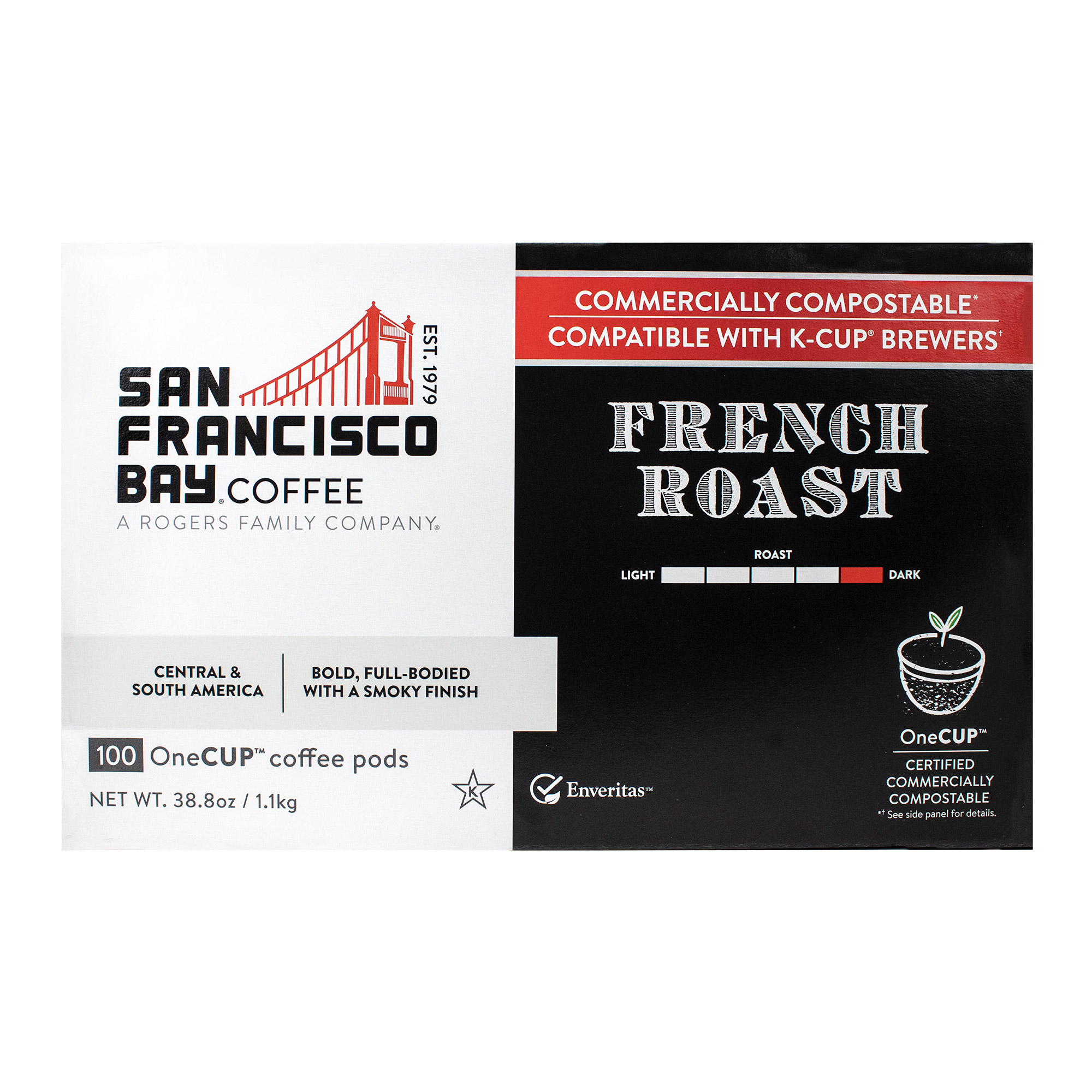 San Francisco Bay Coffee French Roast OneCup  100-count