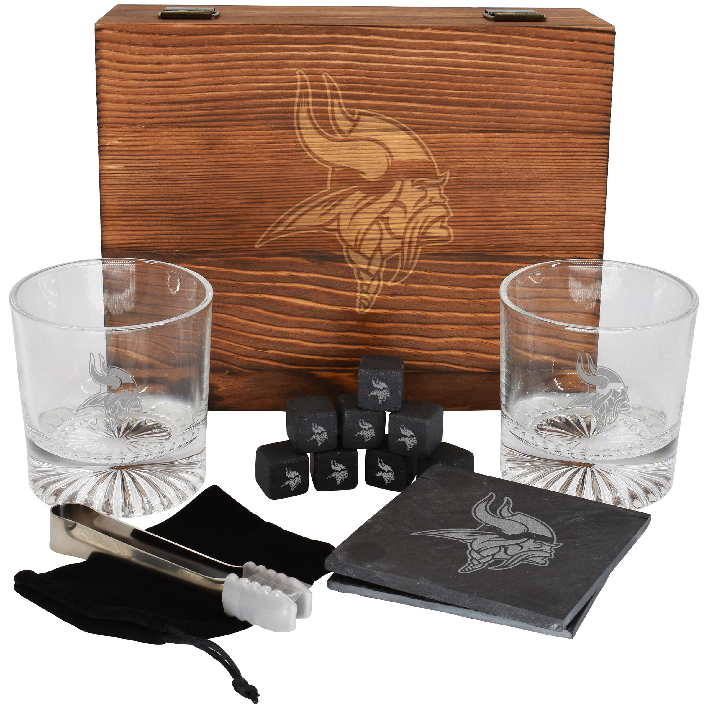 NFL Boxed Drinkware Set w/ Coasters