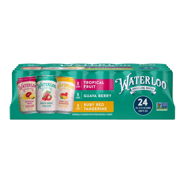 WATERLOO SPARKLING WATER TF, GB, RRT 24/12OZ