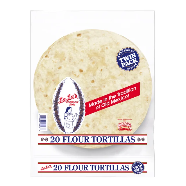 LALA'S 10" FLOUR TORTILLAS 20CT 48OZ
