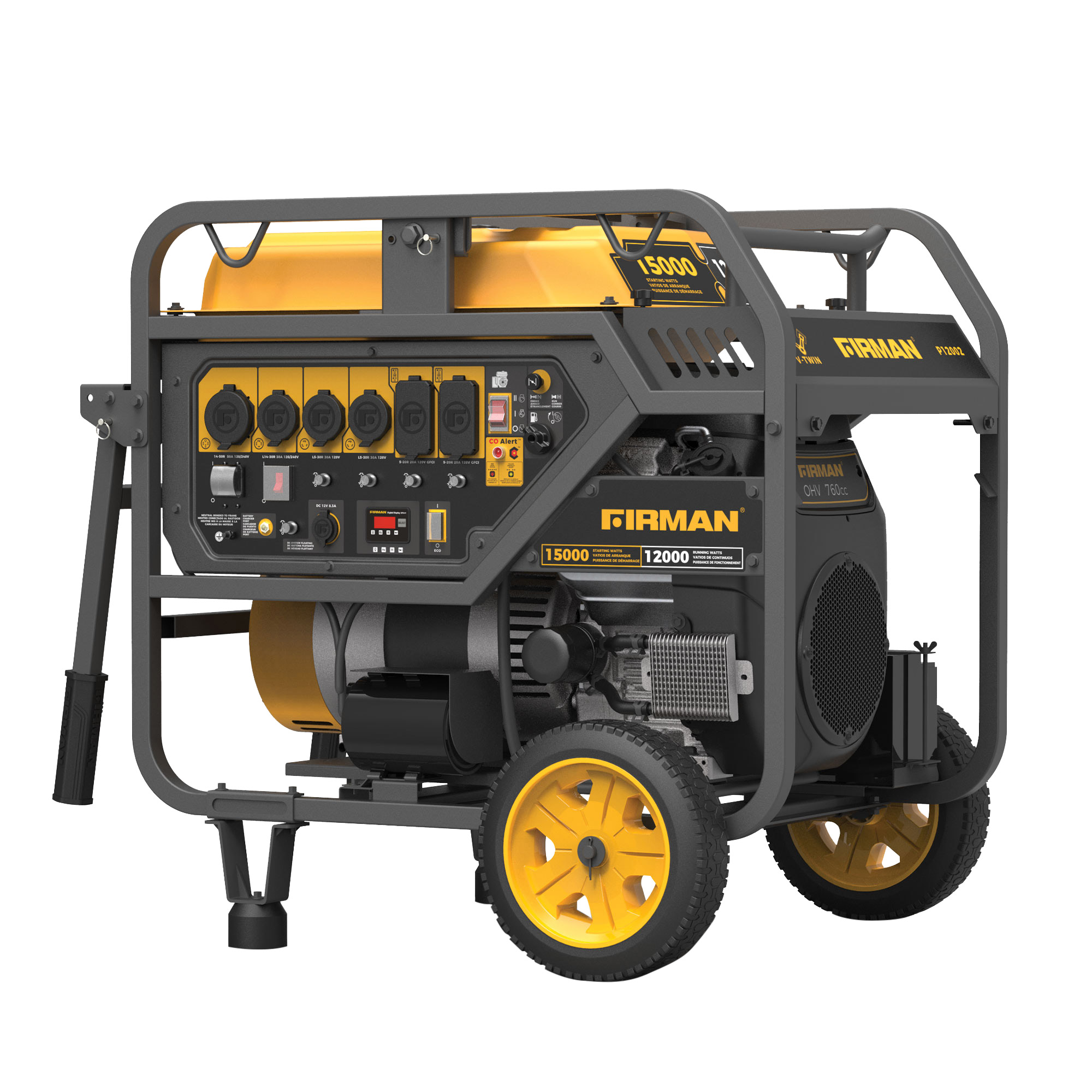 Firman 12,000W Running / 15,000W Peak Gasoline Powered Generator