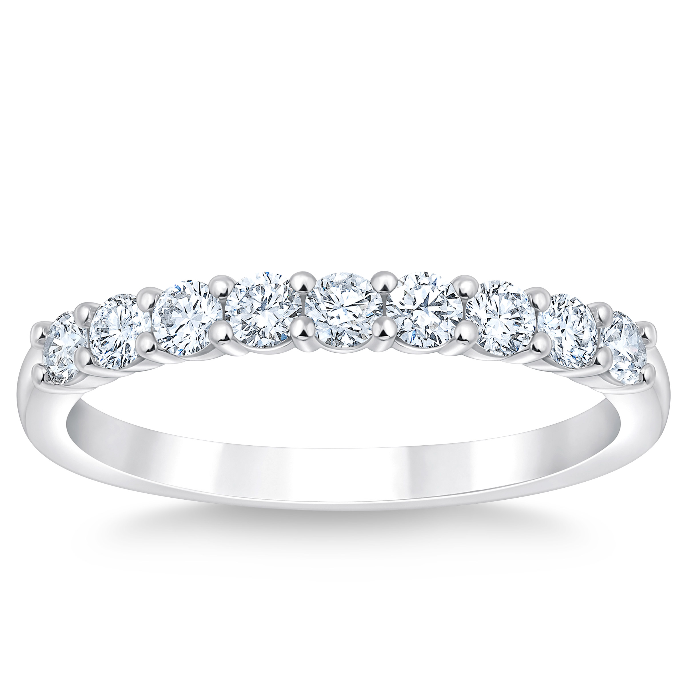 Round Brilliant Diamond Wedding Band (0.50 ctw)