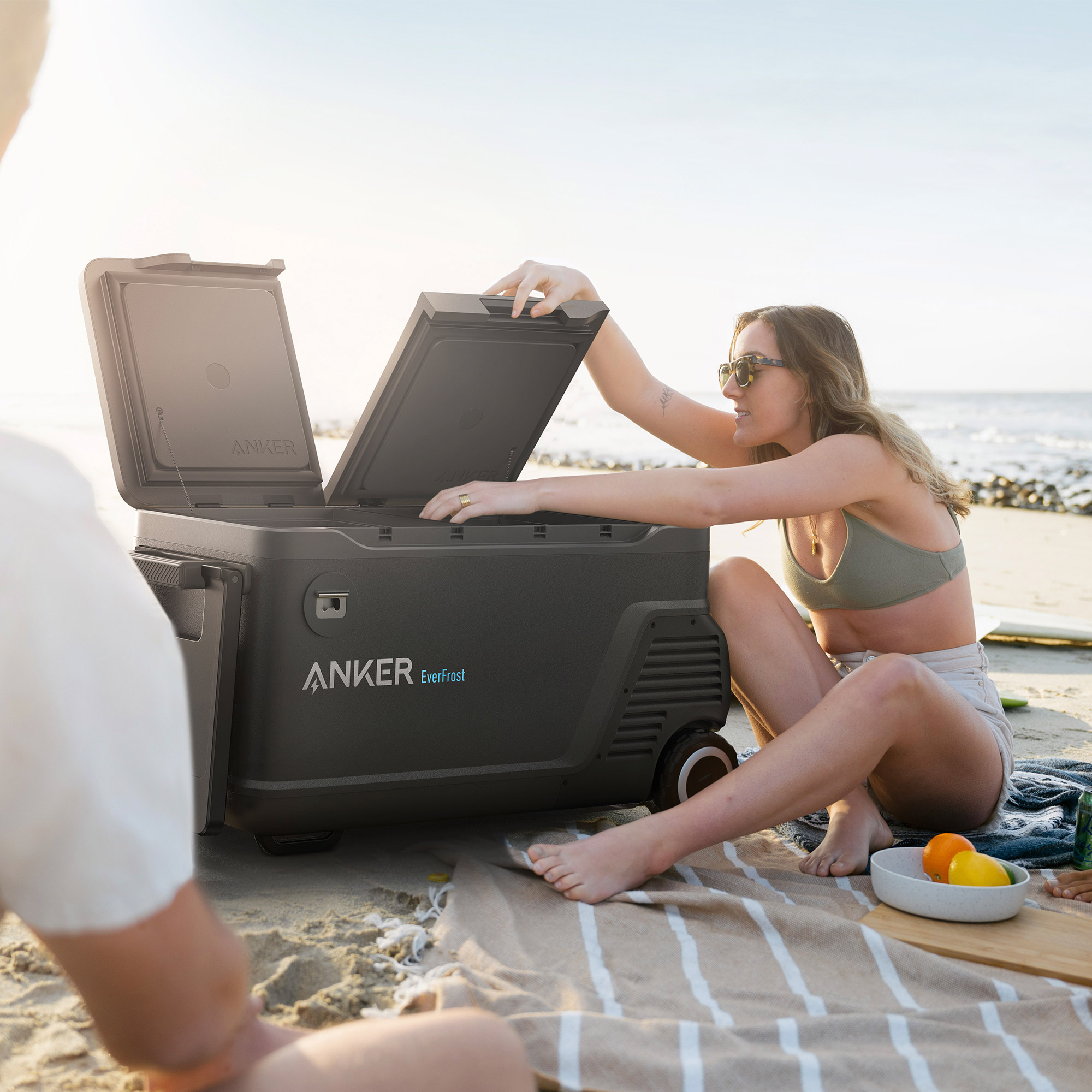 Anker Solix EverFrost 2, 58L Electric Cooler, with extra removable