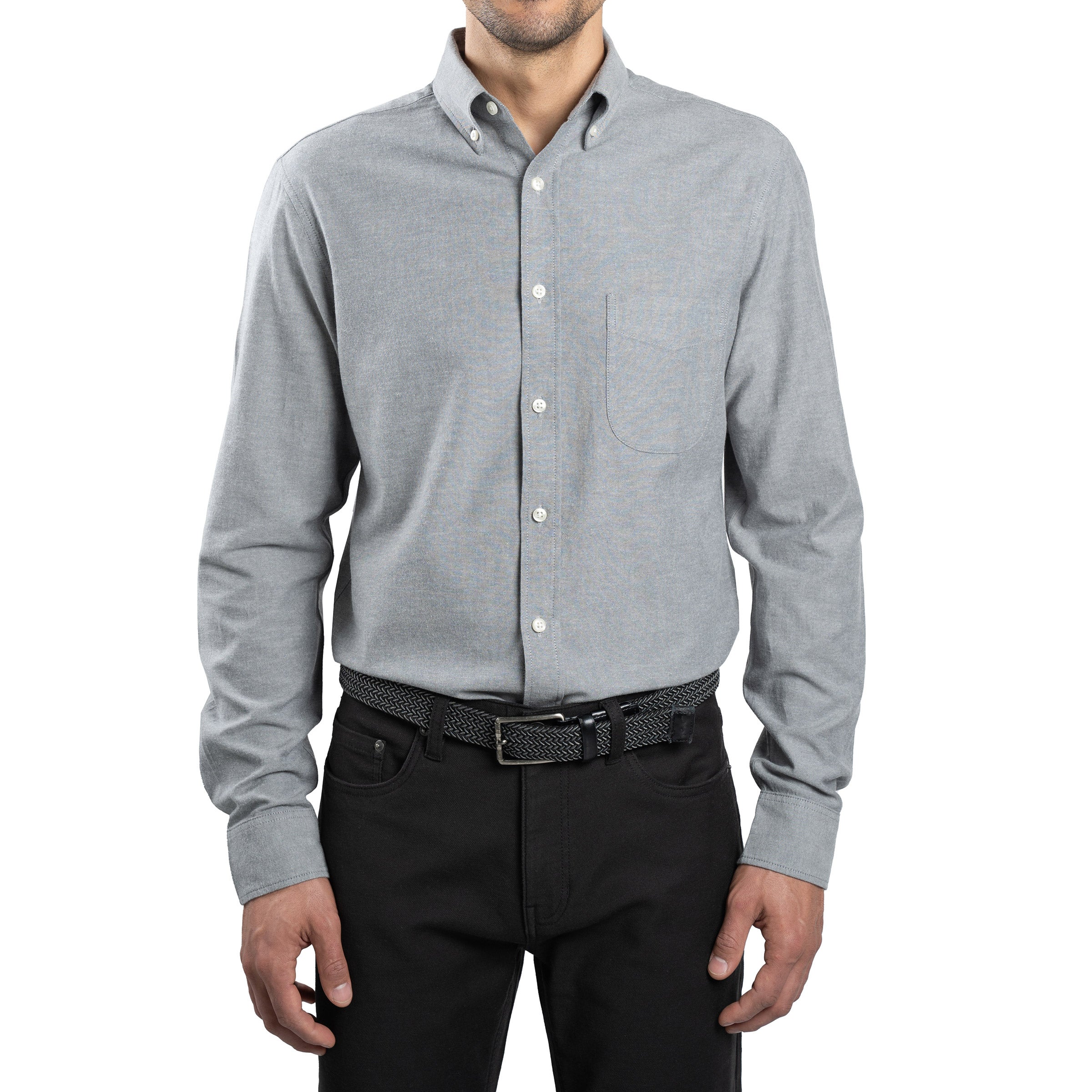 A PRESSE　Buttondown Shirts Jachs Men's Oxford Long Sleeve Button Up Shirt | Costco