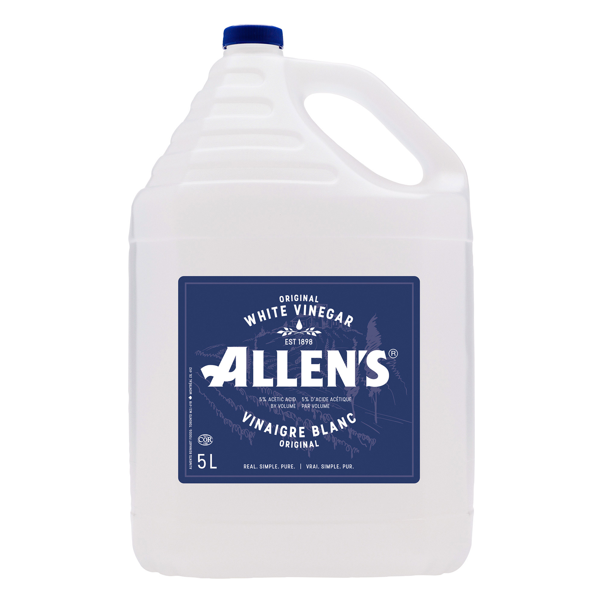 Allen’s White Vinegar, 2 x 5 L
