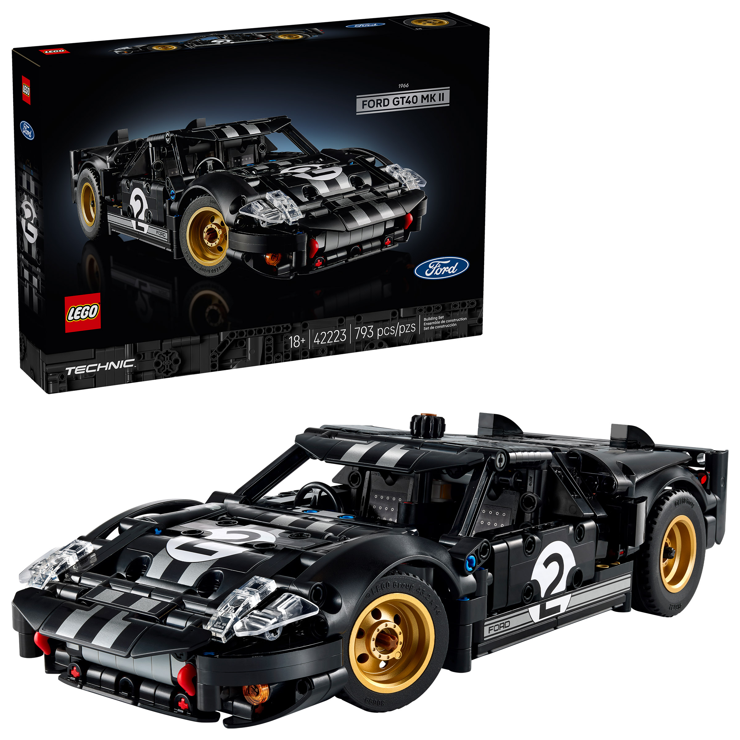 LEGO Technic 1966 Ford GT40 MKII Race Car 42223 | Costco