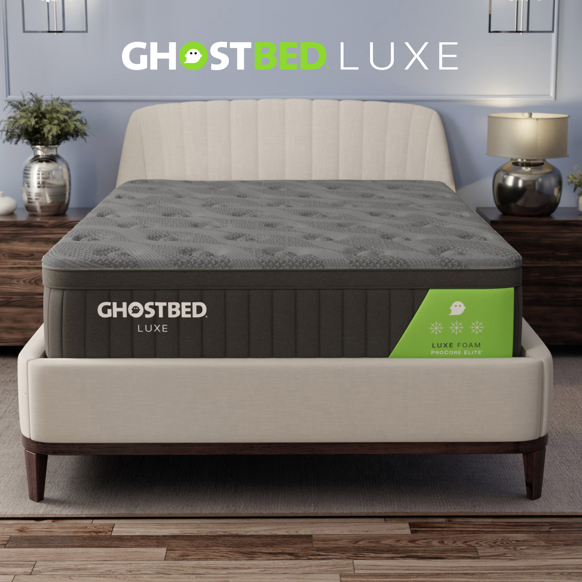 GhostBed Luxe II 35.6 cm (14 in.) Gel Memory Foam Mattress