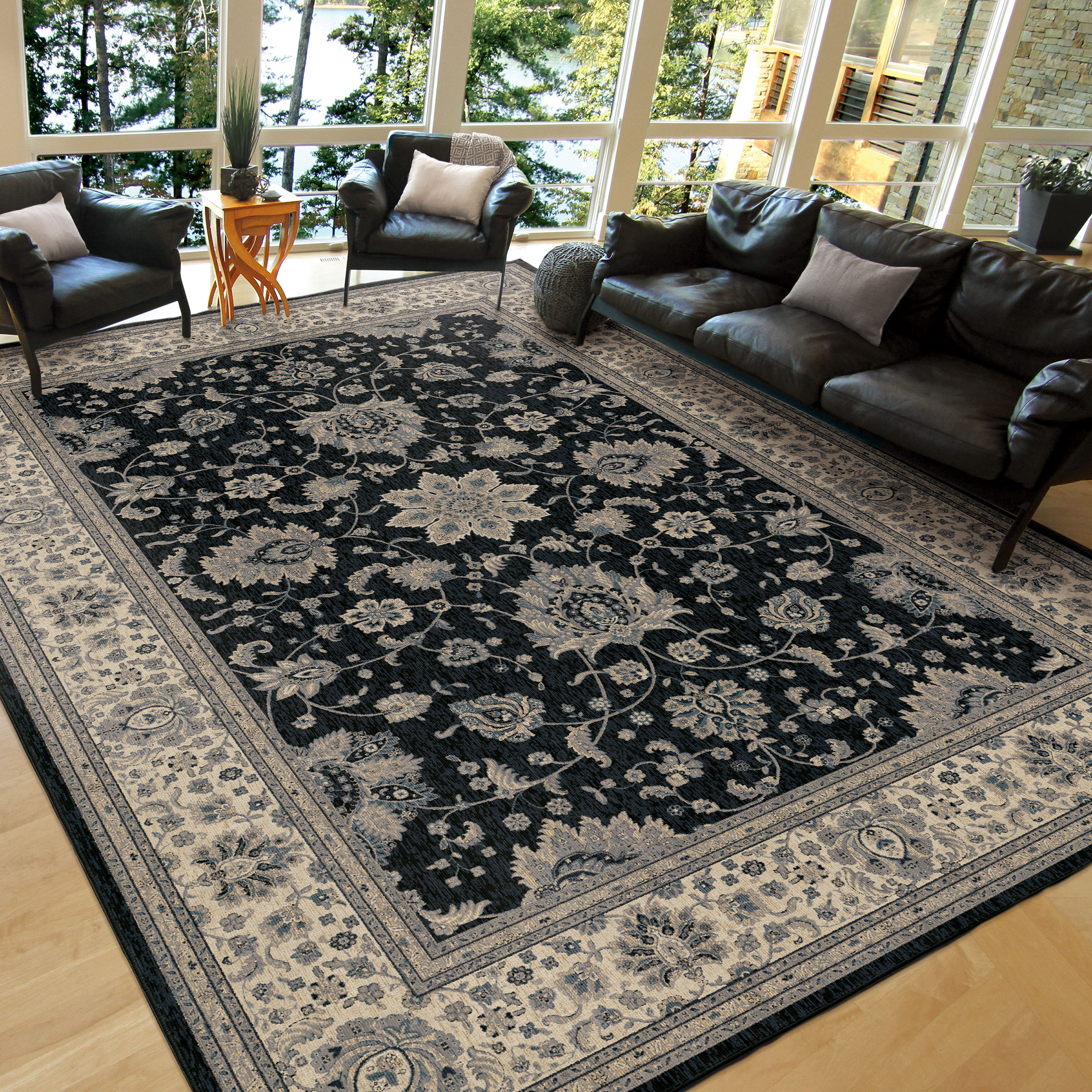 Orian Rugs Borokan Blue Indoor Area Rug