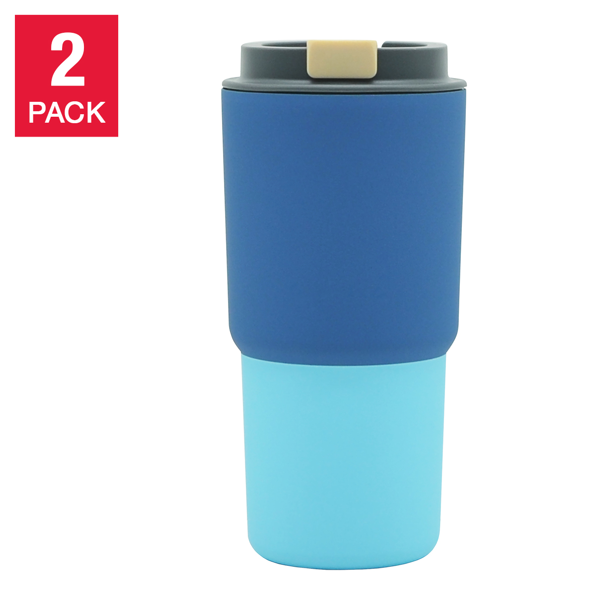 Asobu Pastel Stainless Steel 590 ml (20 oz) Mug, 2-pack