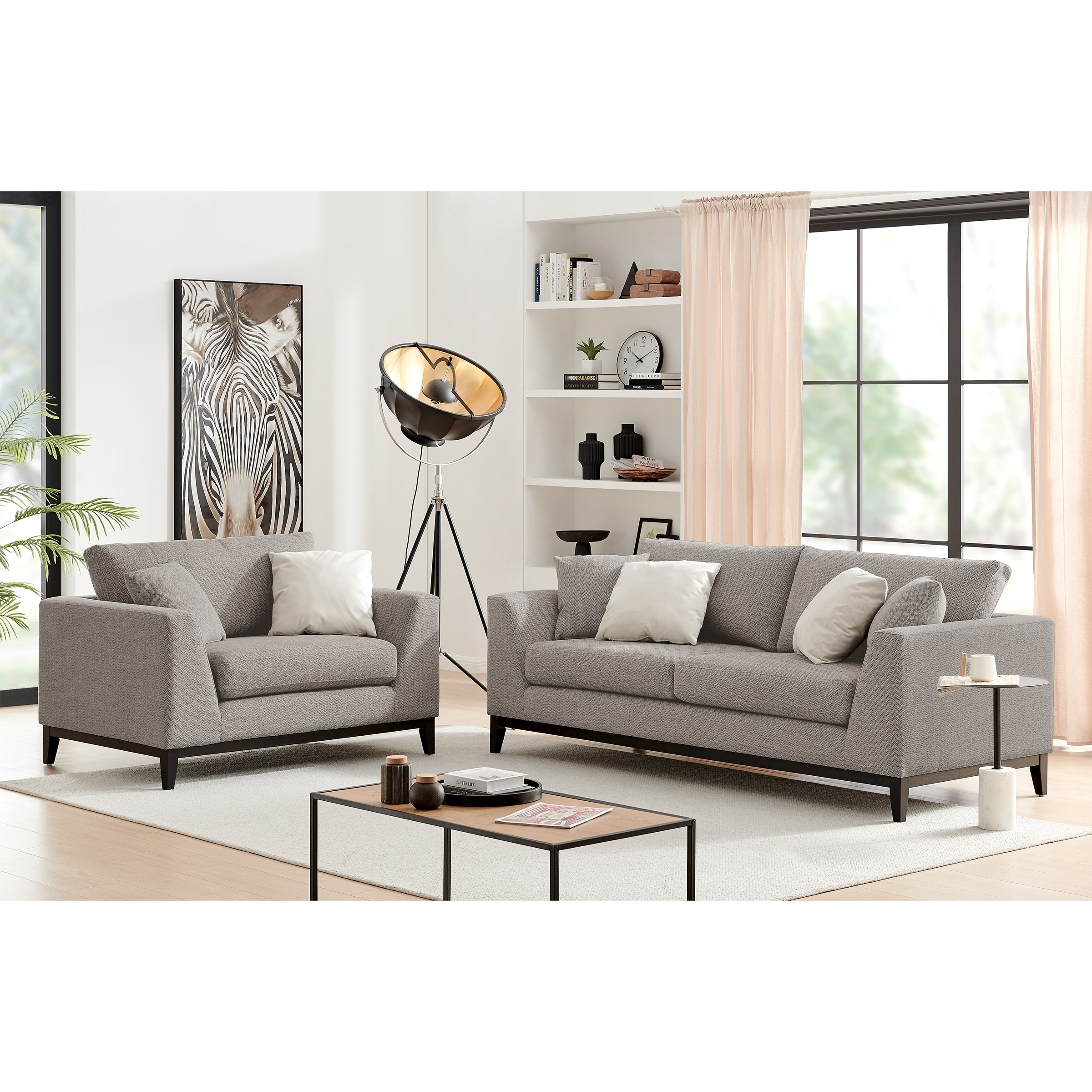 Wynn 2-piece Fabric Sofa & Chair